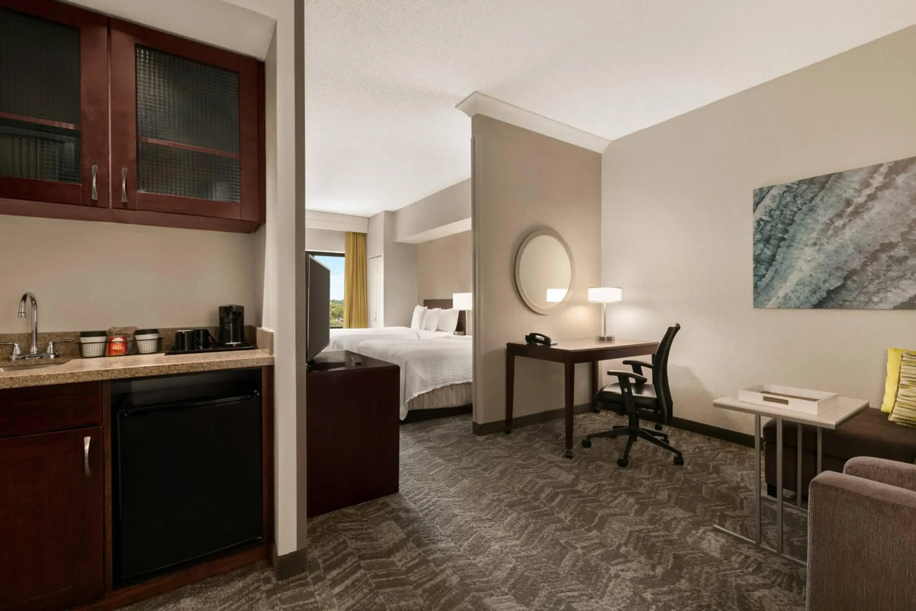 Suite with Two Double Beds and Adapted Tub - Mobility and Hearing Accessible in SpringHill Suites Dulles Airport Suite with Two Double Beds and Adapted Tub - Mobility and Hearing Accessible in SpringHill Suites Dulles Airport