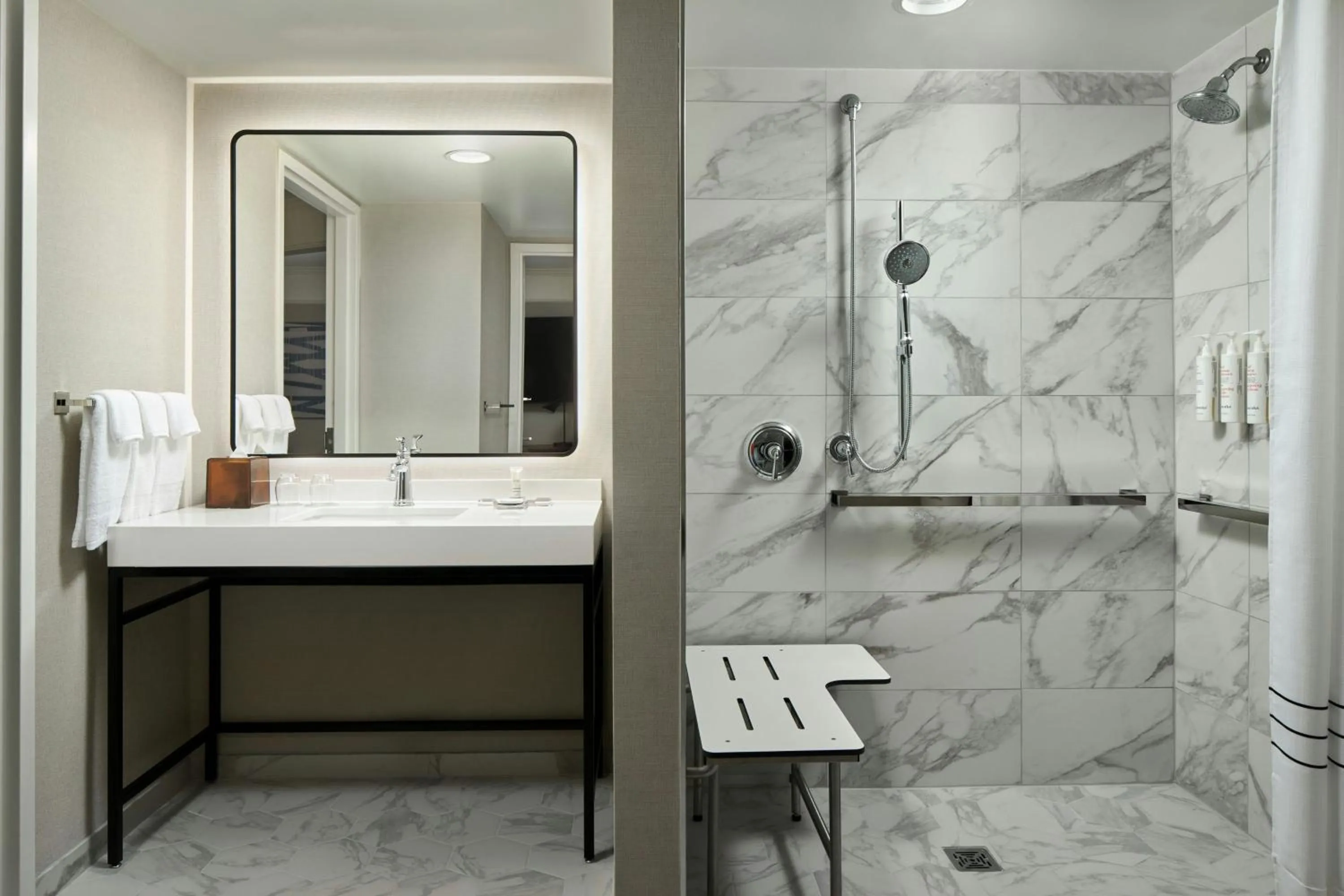 Bathroom in Washington Dulles Marriott Suites