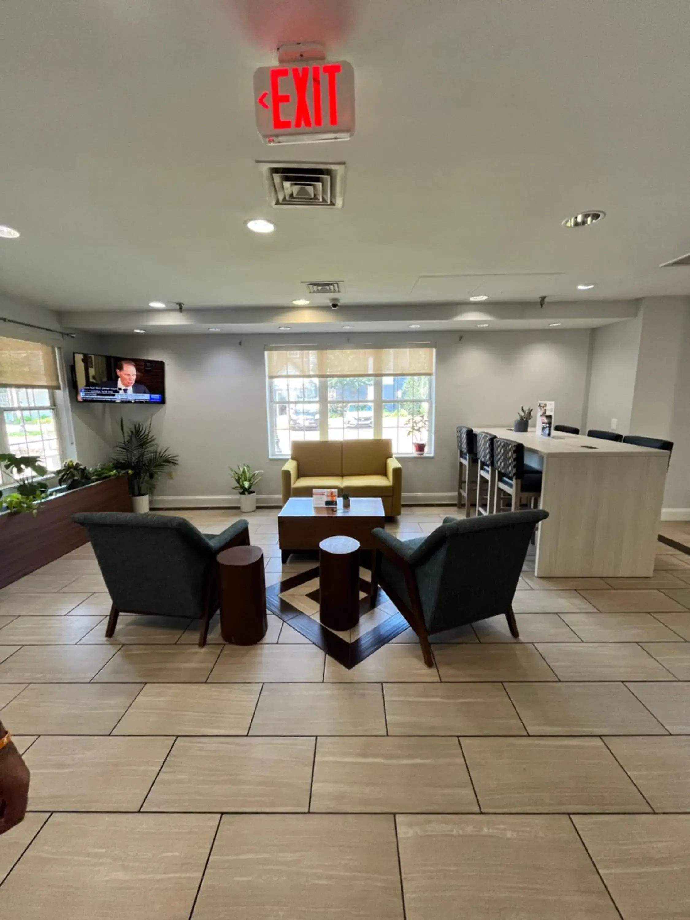 Lobby or reception in MainStay Suites Sterling near Dulles Town Center Lobby or reception in MainStay Suites Sterling near Dulles Town Center