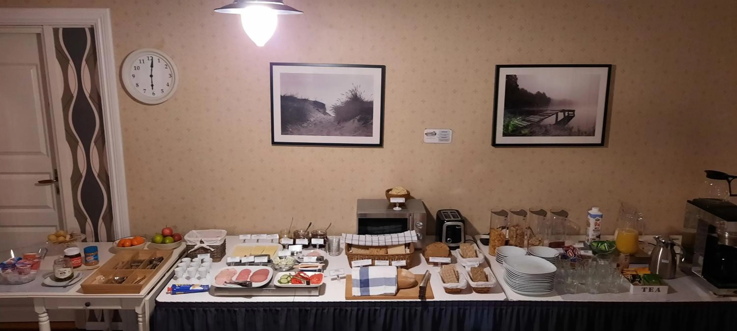 Continental breakfast in Geijersholms Herrgård