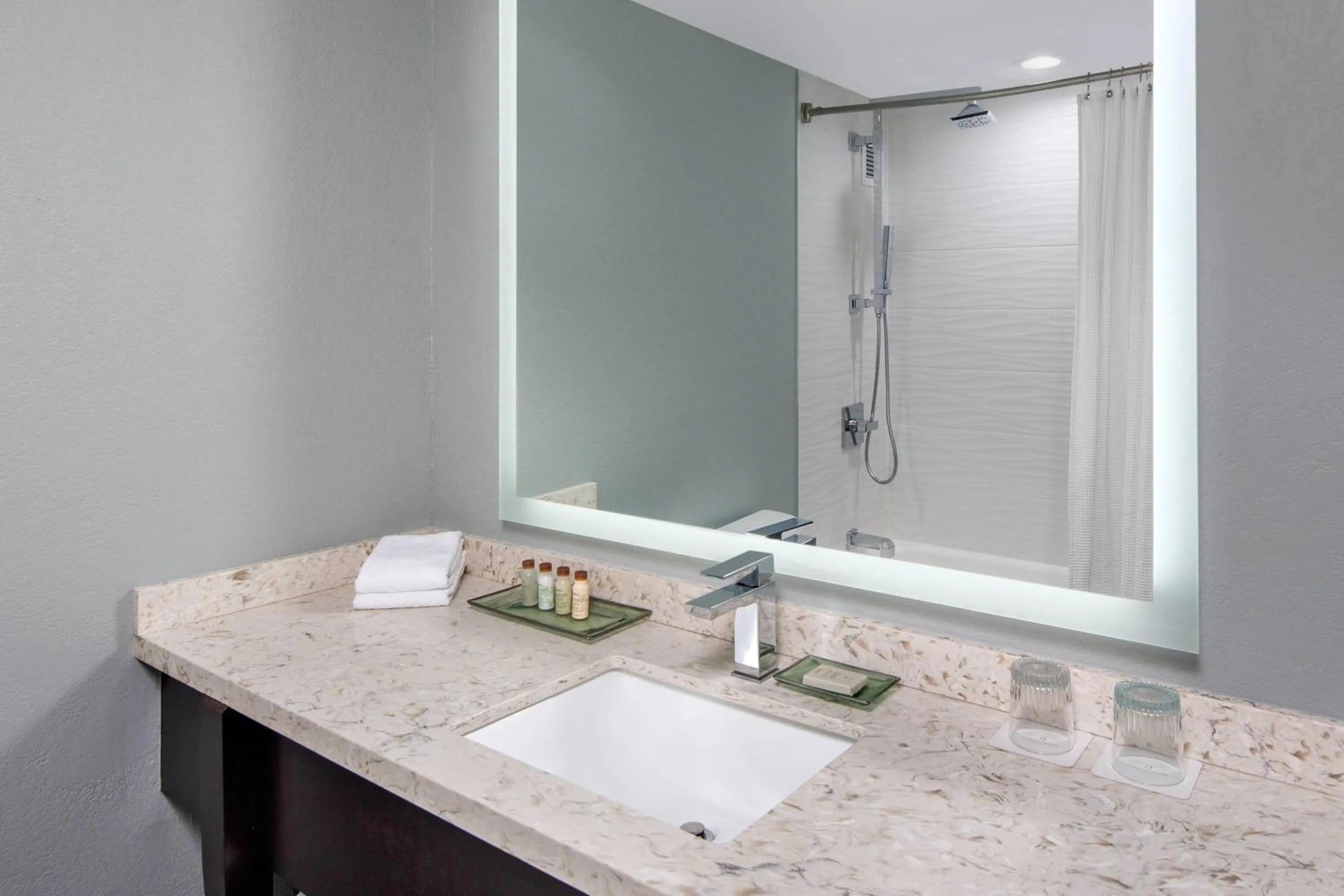 Bathroom in Renaissance Indianapolis North Hotel