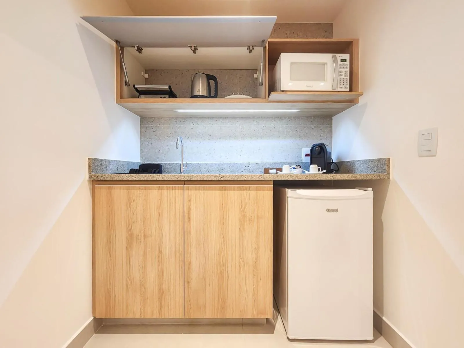 Kitchen or kitchenette in Pousada Blue Marlin