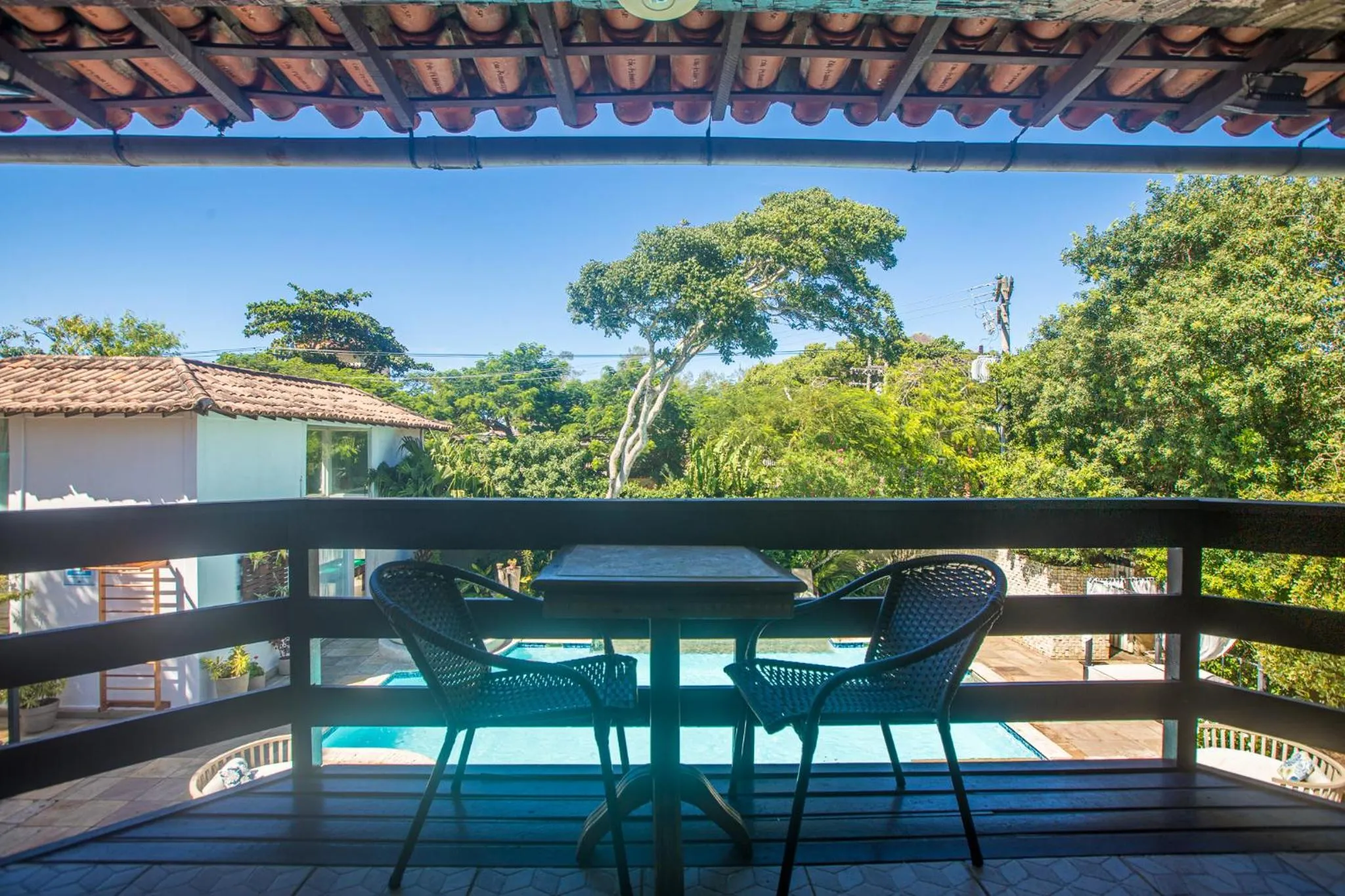 Balcony/Terrace in Pousada Blue Marlin