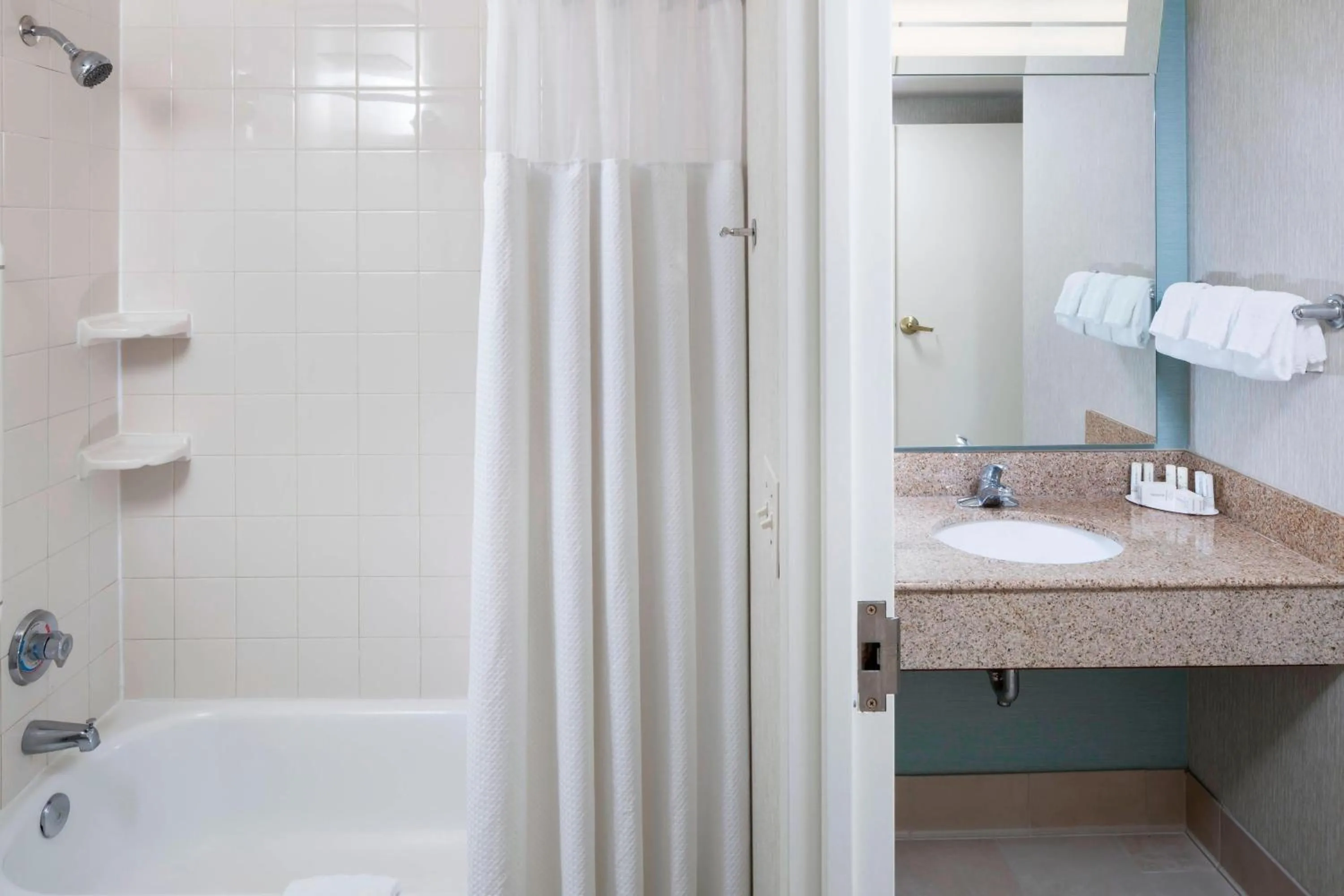 Bathroom in Courtyard by Marriott Carolina Beach Oceanfront