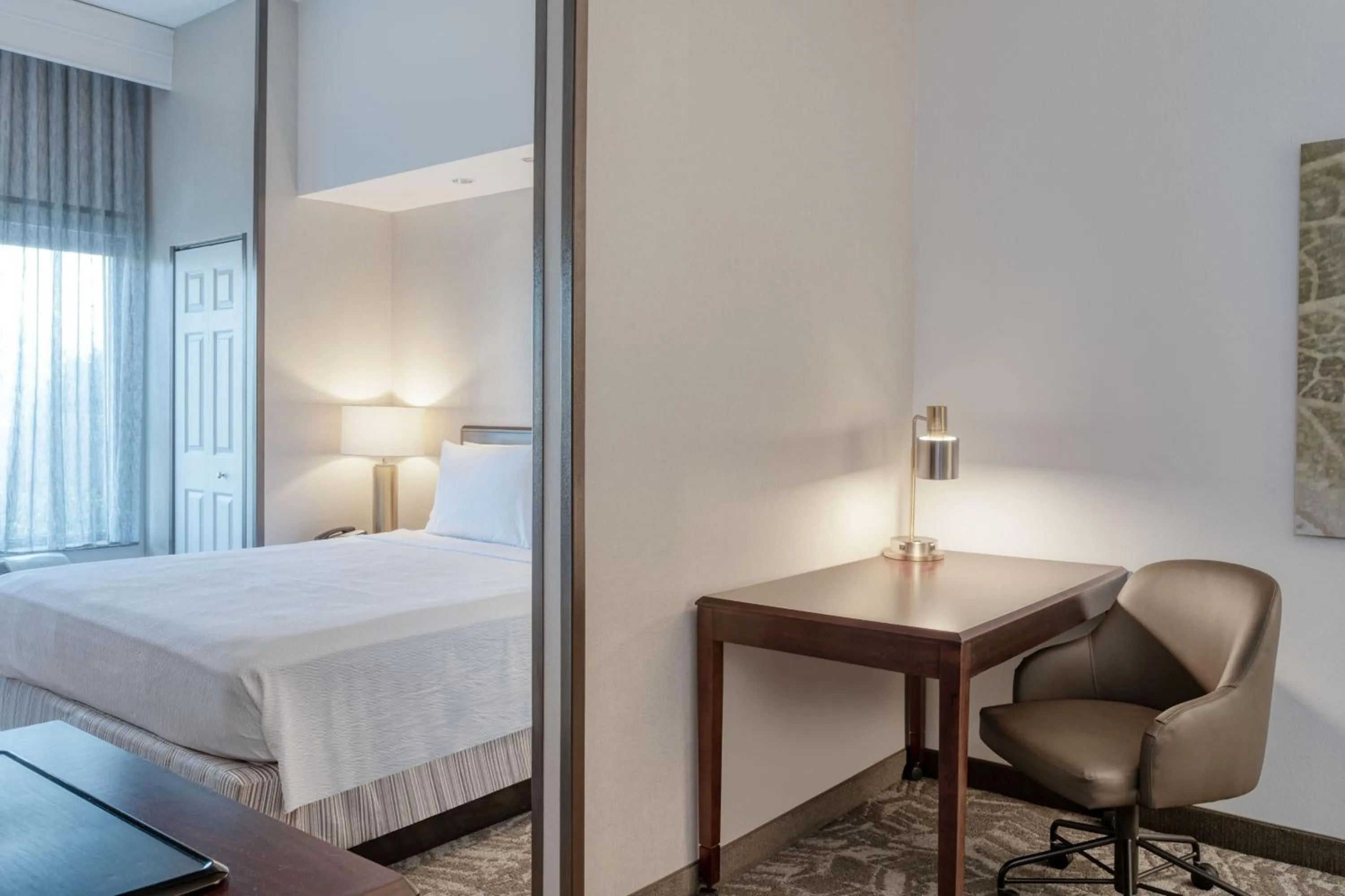 Photo of the whole room, Bed in SpringHill Suites Terre Haute