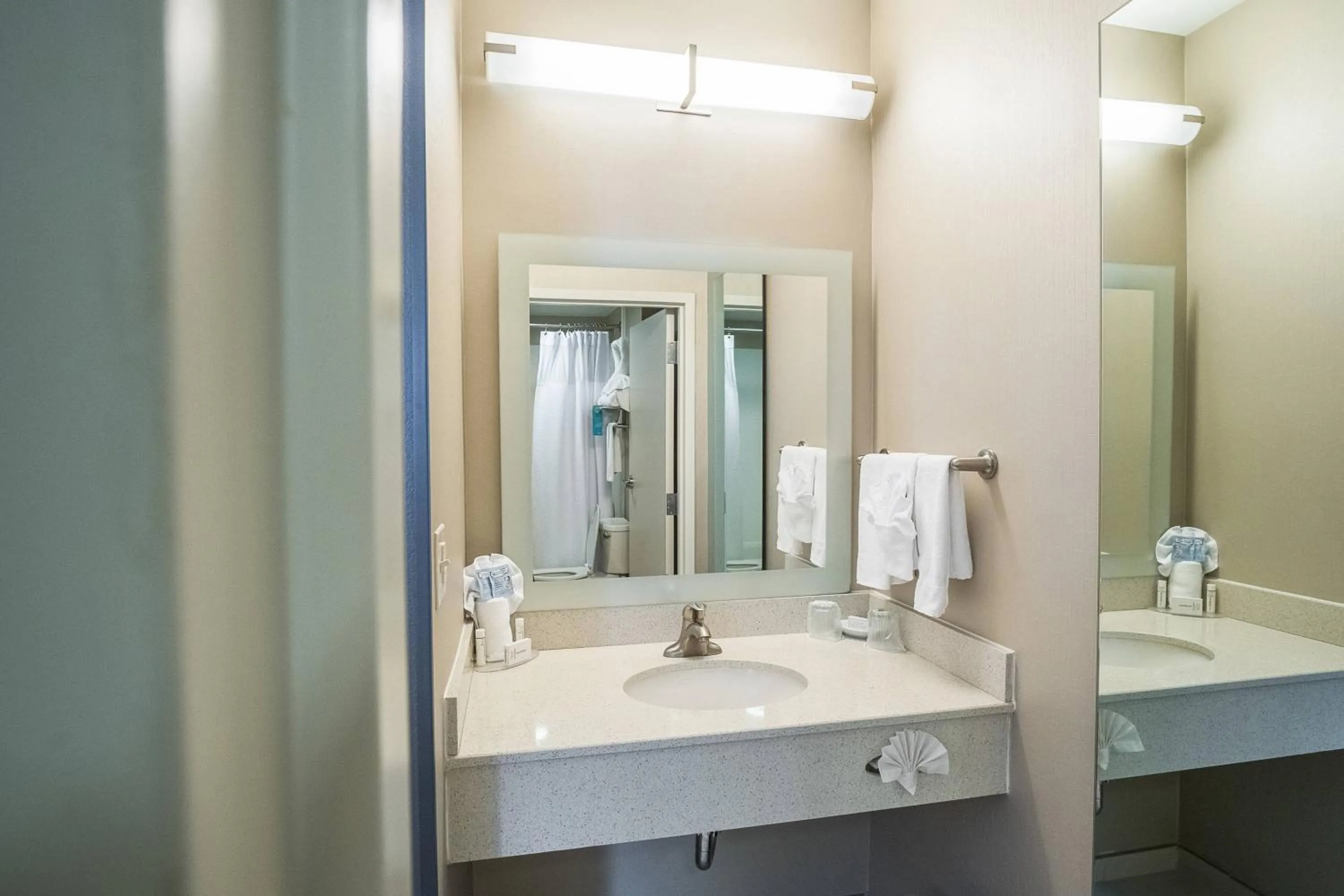 Bathroom in SpringHill Suites by Marriott Winston-Salem Hanes Mall