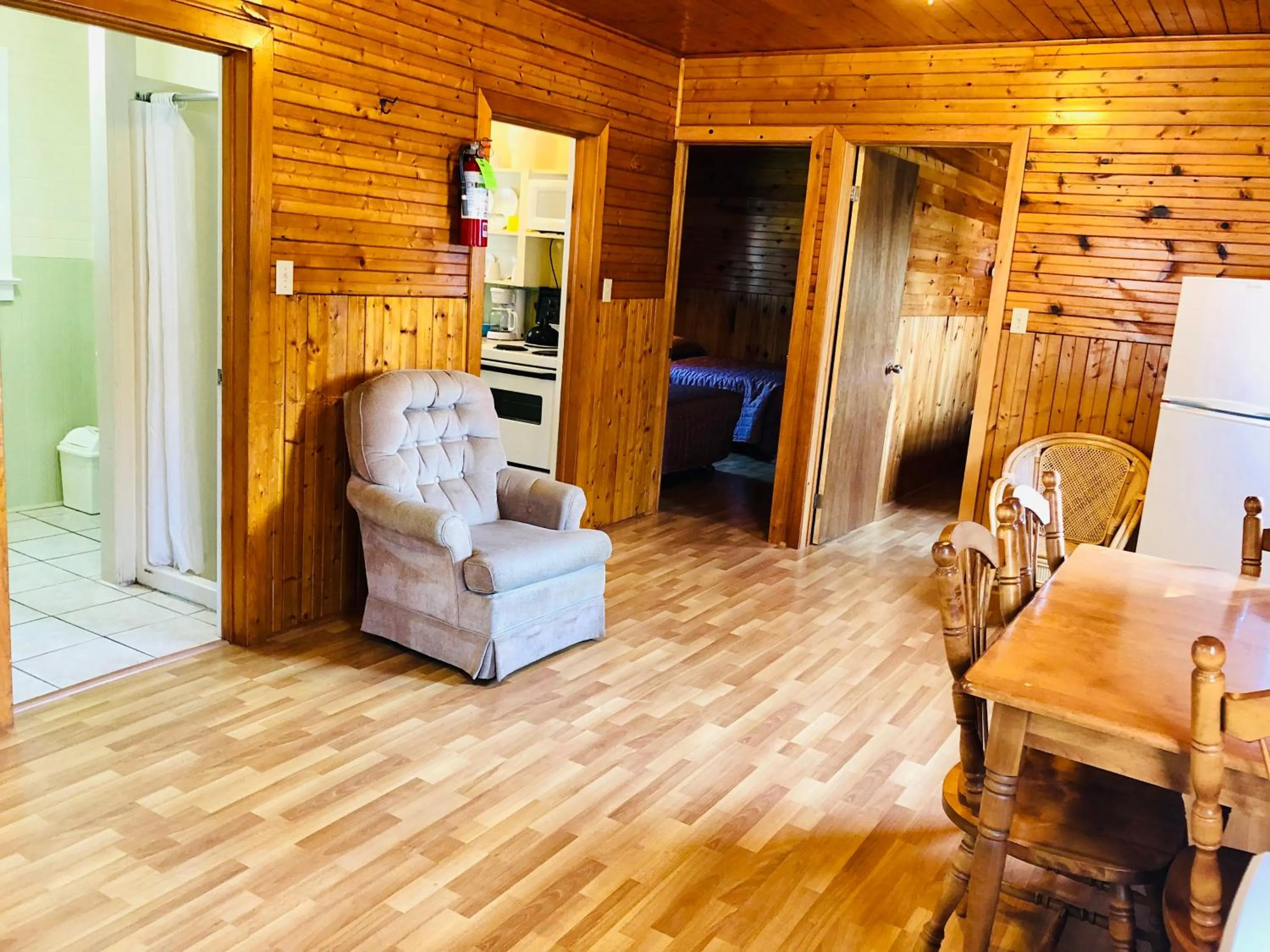 Living room in Green Gables Bungalow Court