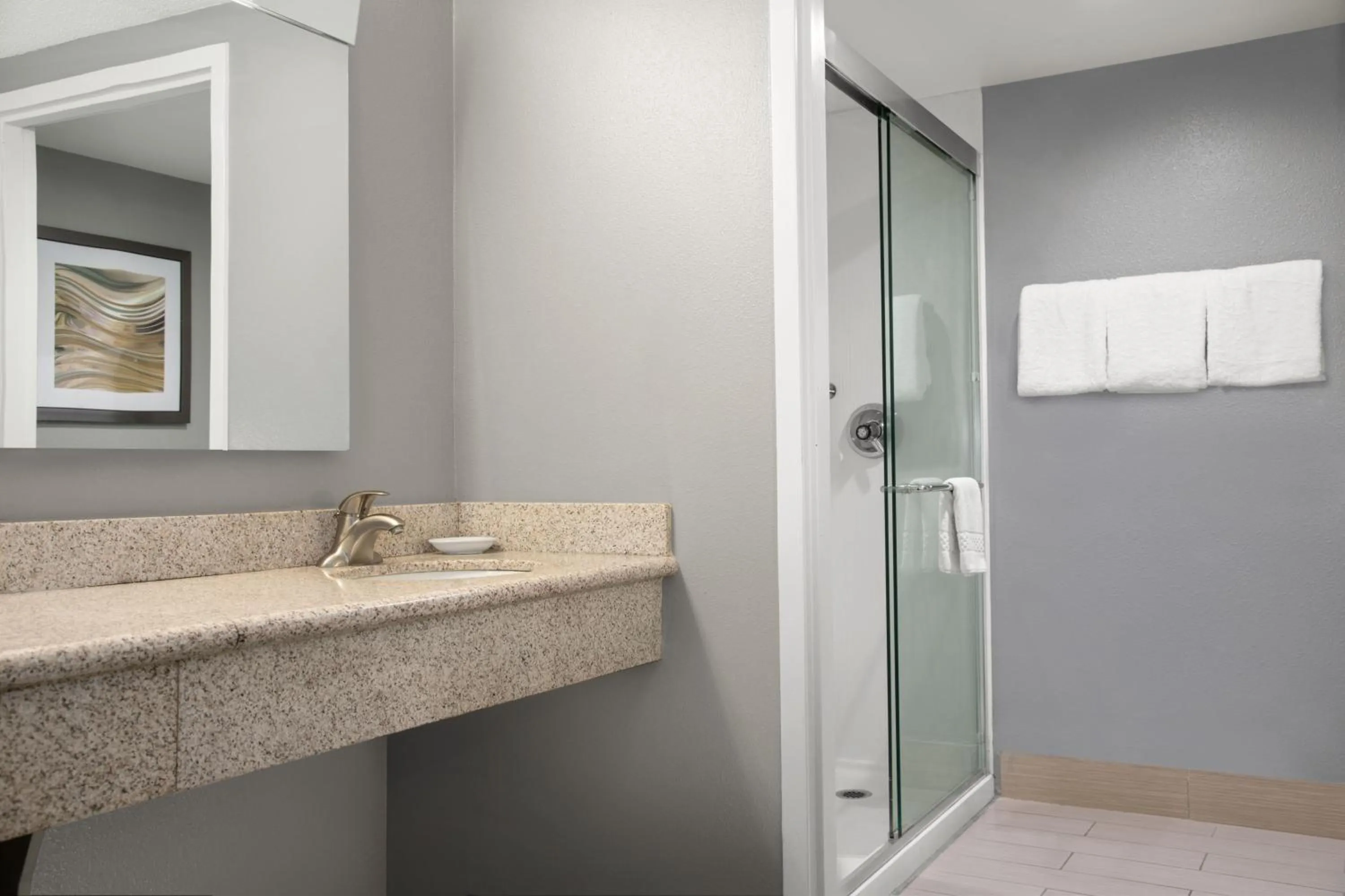 Bathroom in Courtyard Lafayette Airport