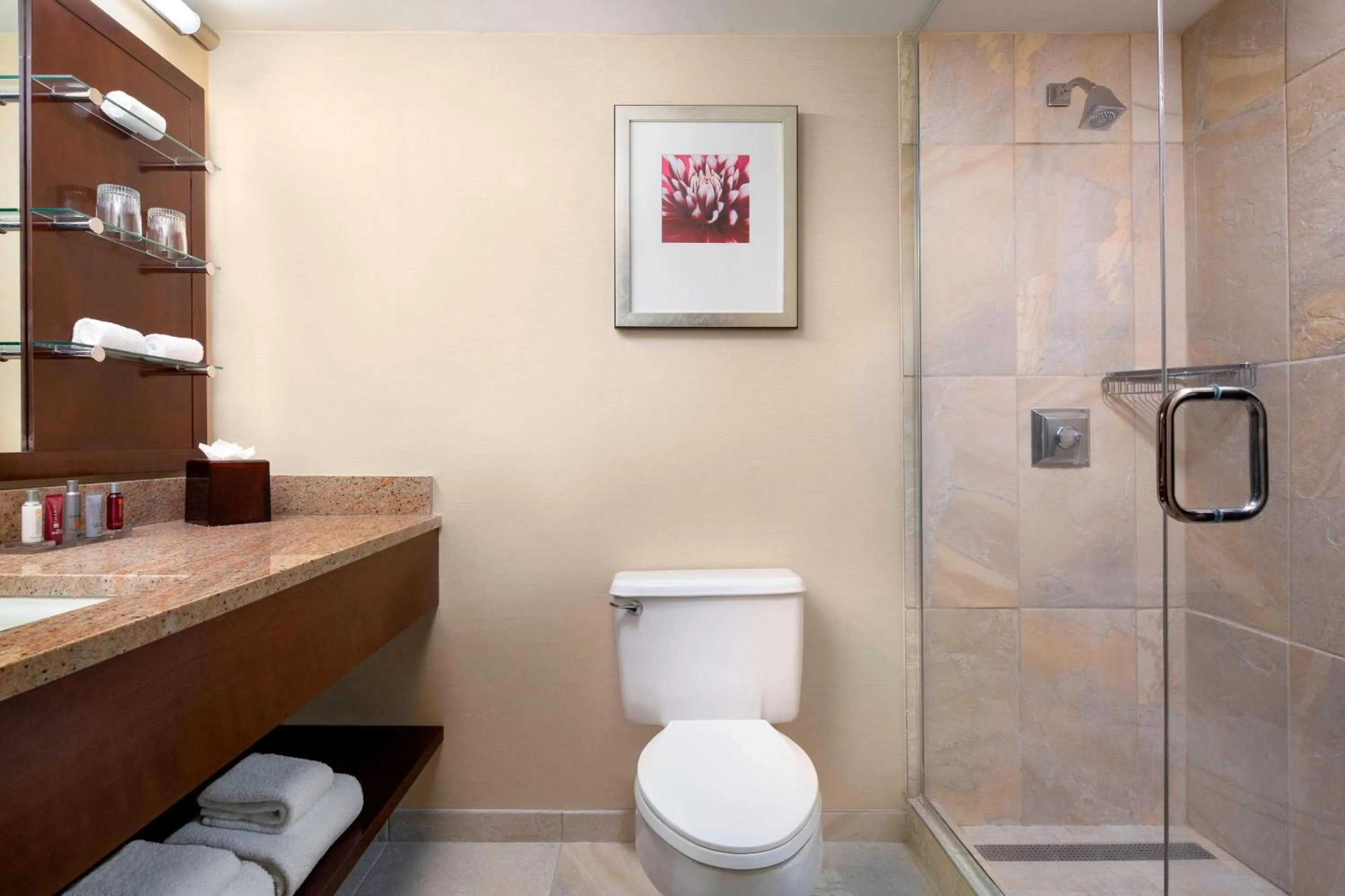 Bathroom in The Lincoln Marriott Cornhusker Hotel