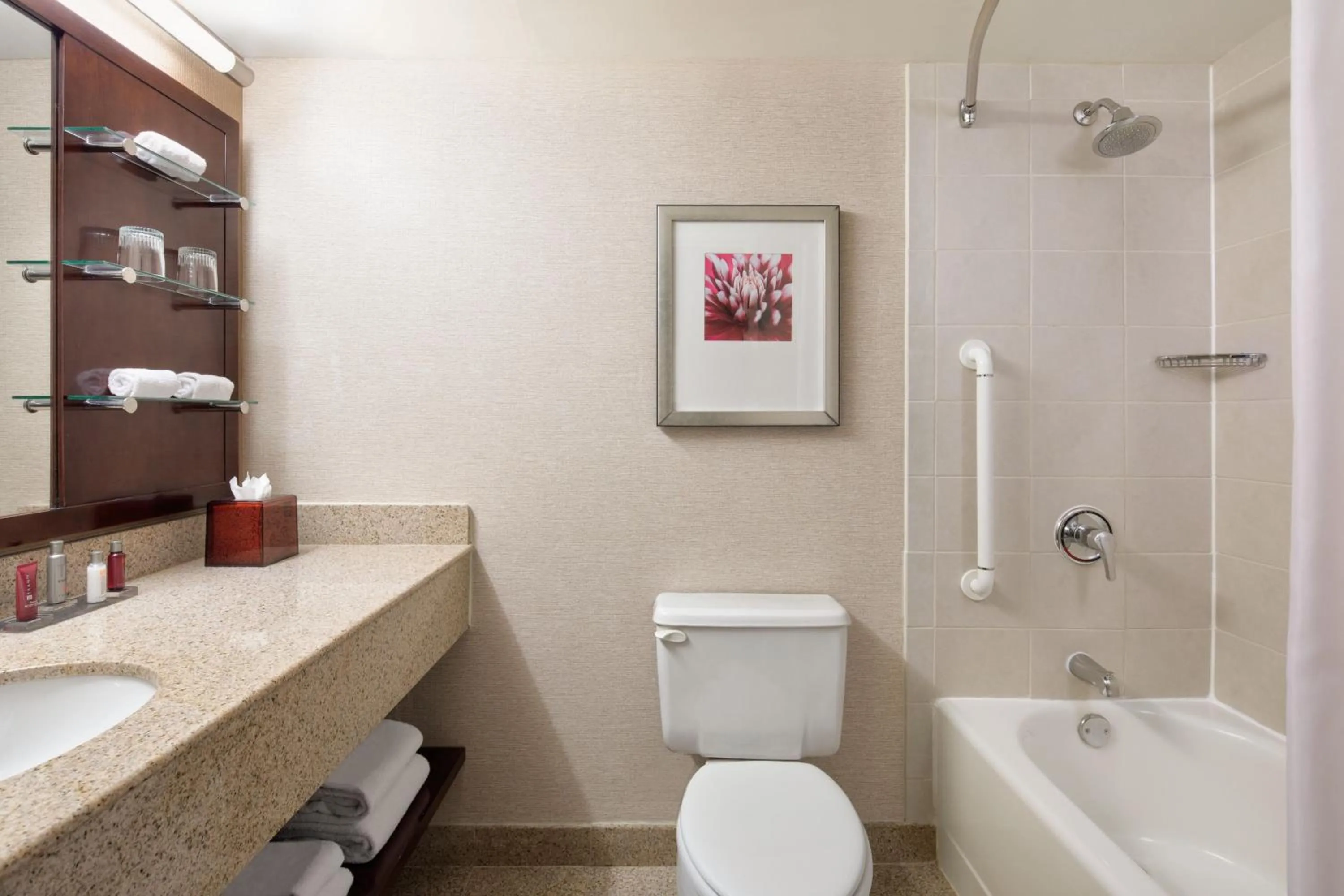 Bathroom in The Lincoln Marriott Cornhusker Hotel