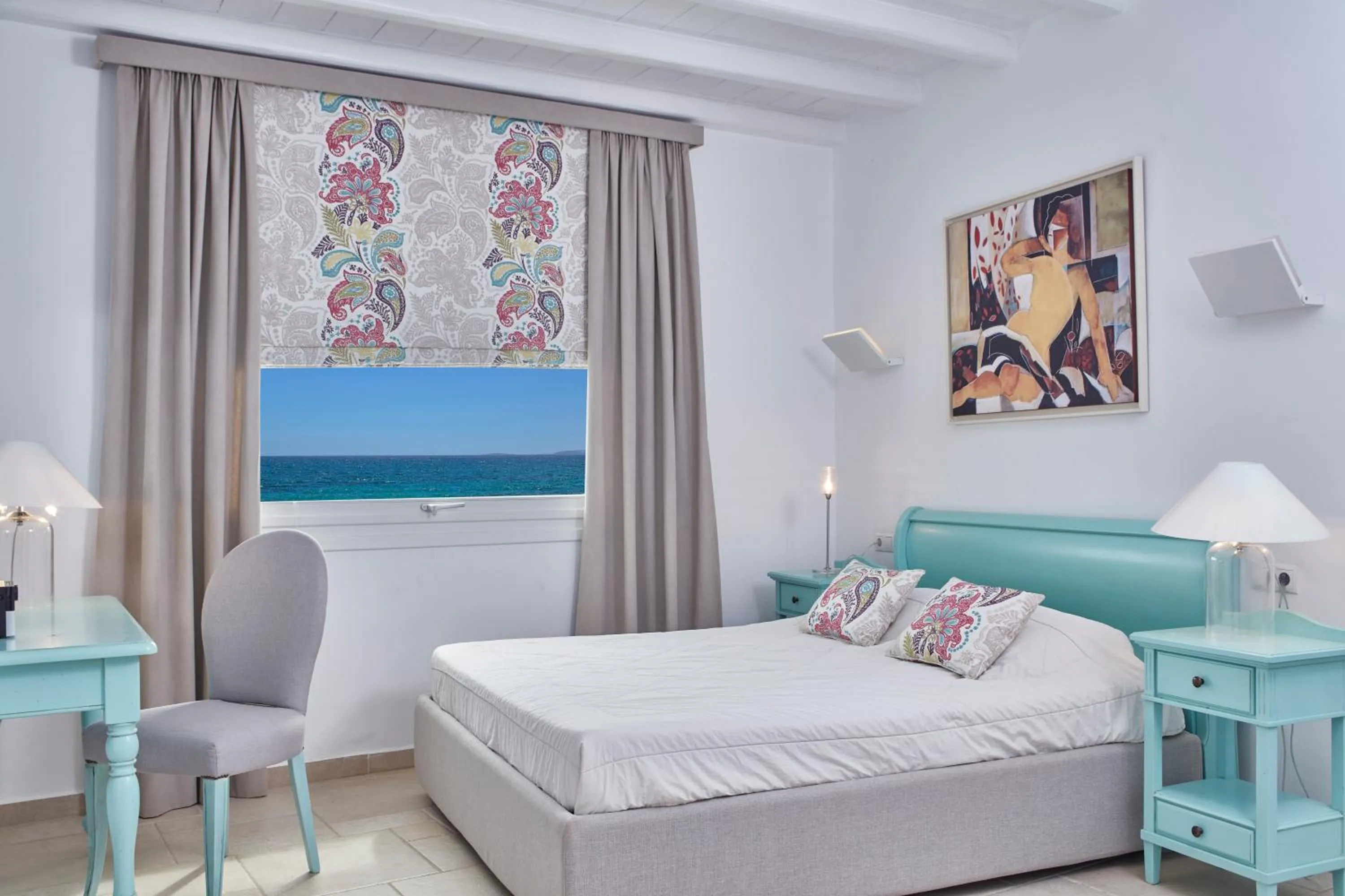 Bed in Arte & Mare Elia Luxury Suites and Villas