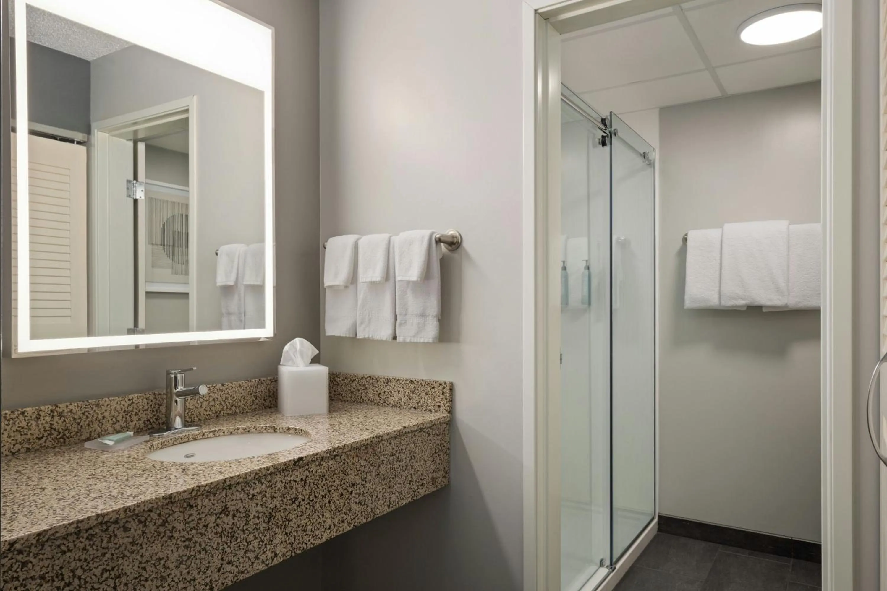 Bathroom in Courtyard La Crosse Downtown/Mississippi Riverfront