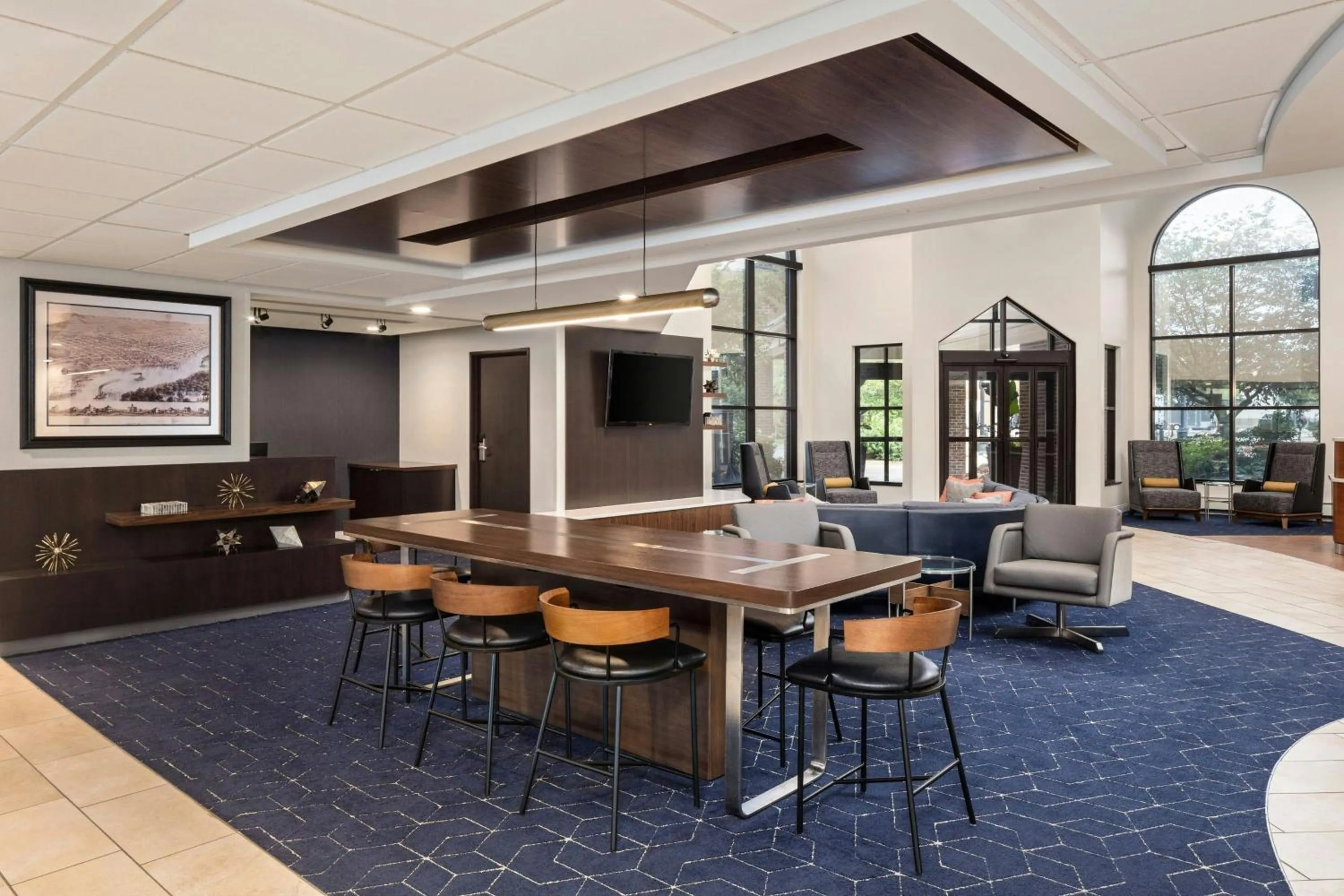 Lobby or reception in Courtyard La Crosse Downtown/Mississippi Riverfront