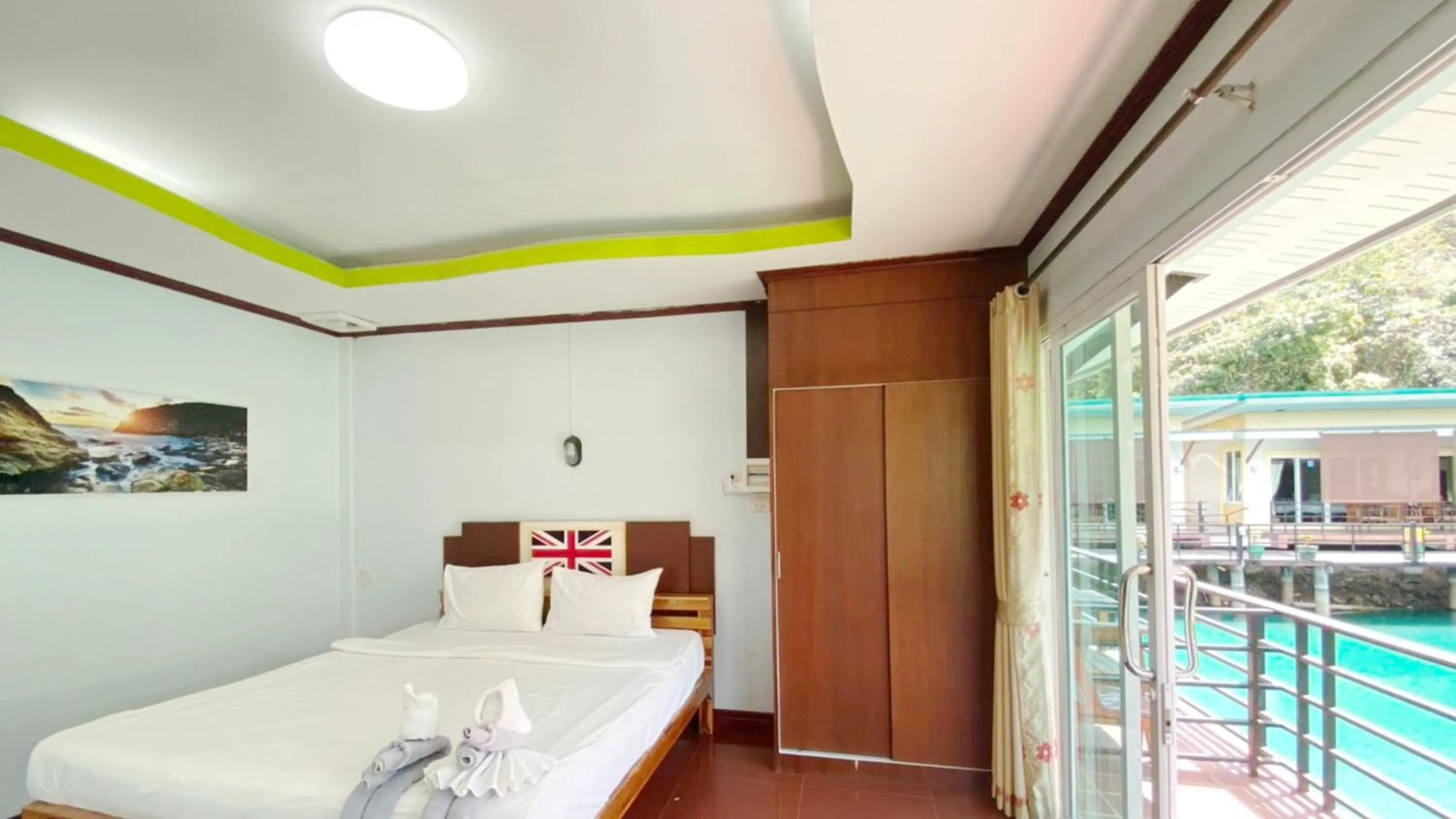 Bed in Lake Terrace Resort