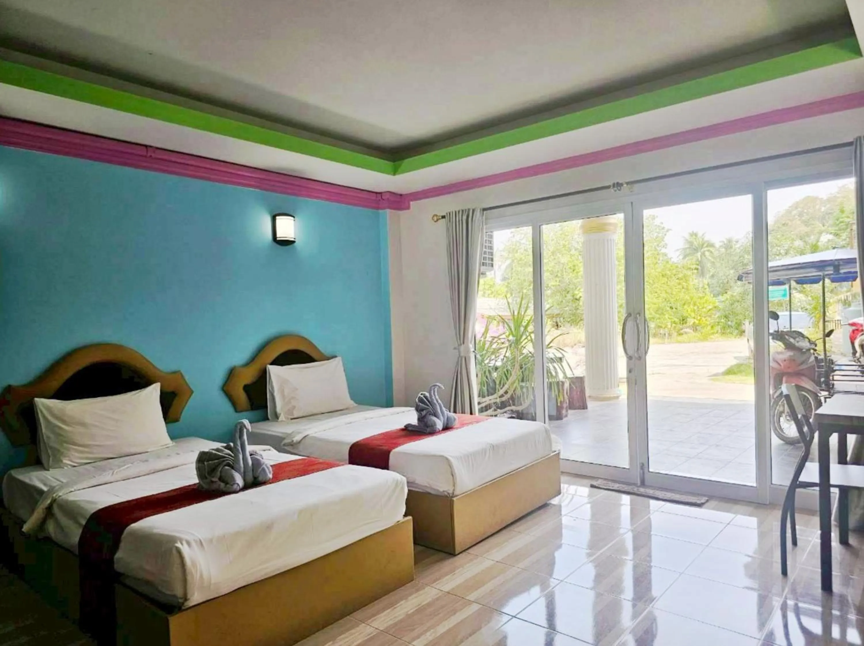 Bed in Lake Terrace Resort