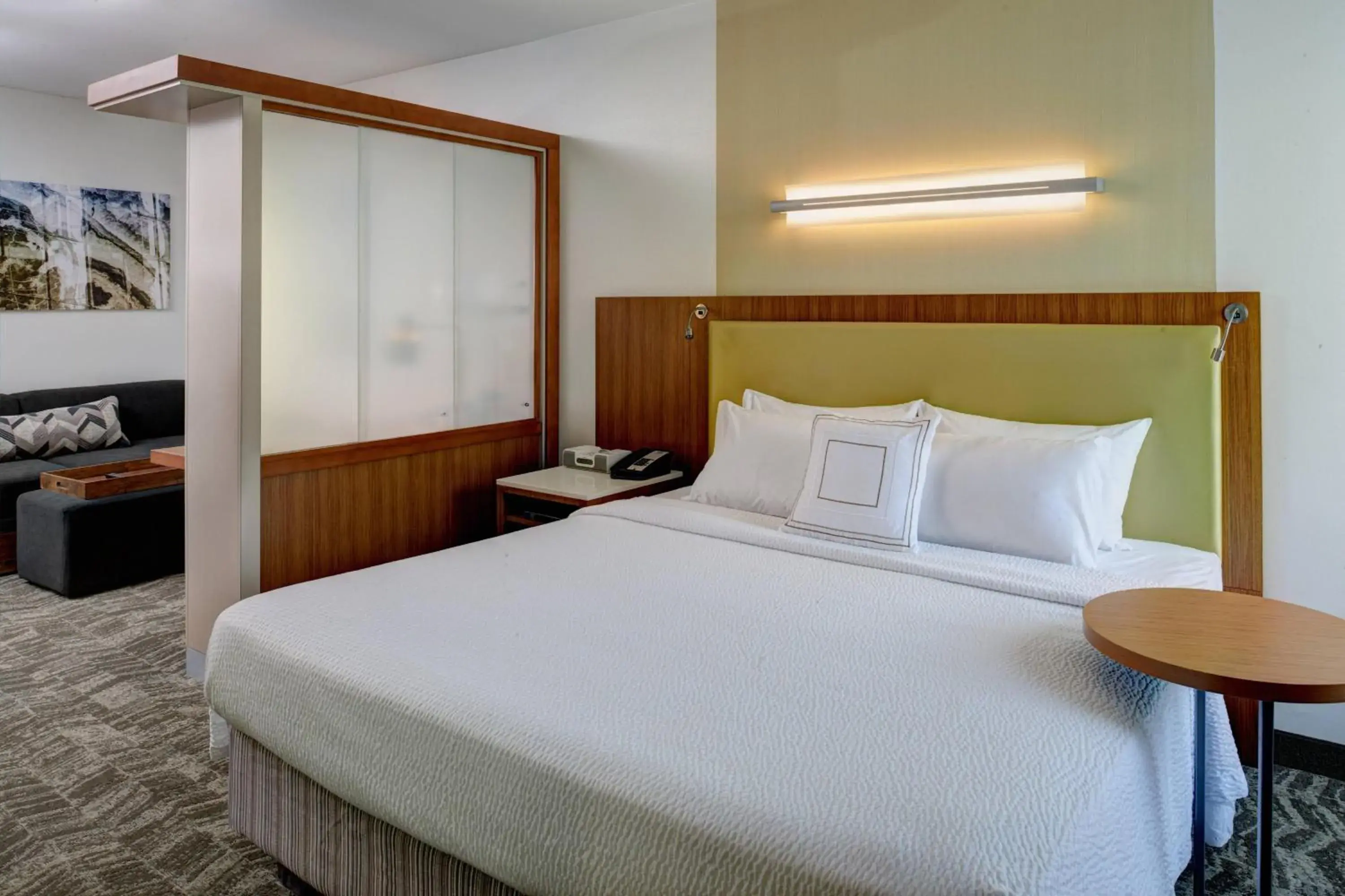 King Studio with Sofa Bed and Adapted Tub - Mobility and Hearing Accessible in SpringHill Suites by Marriott Saginaw King Studio with Sofa Bed and Adapted Tub - Mobility and Hearing Accessible in SpringHill Suites by Marriott Saginaw