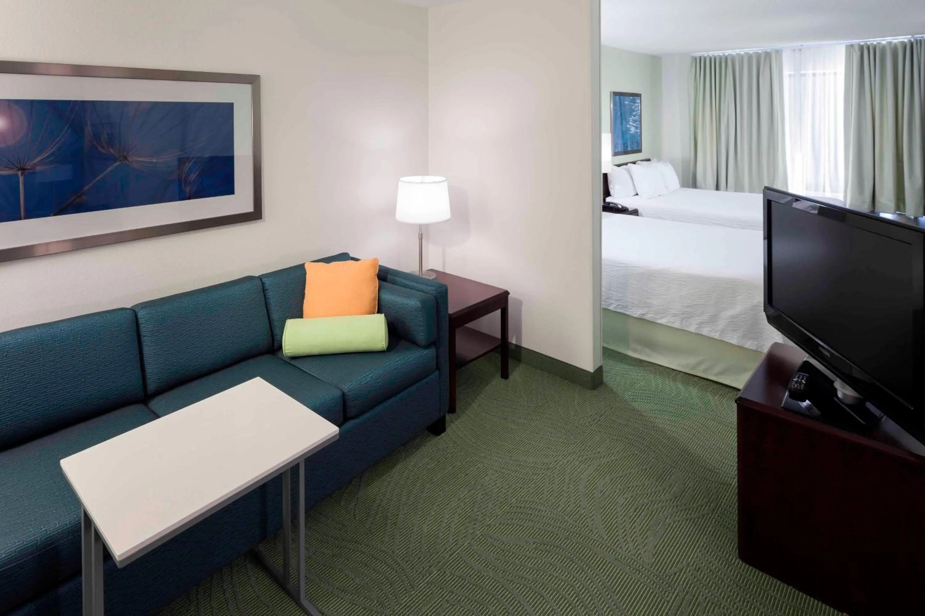 Photo of the whole room, Bed in SpringHill Suites Kansas City Overland Park