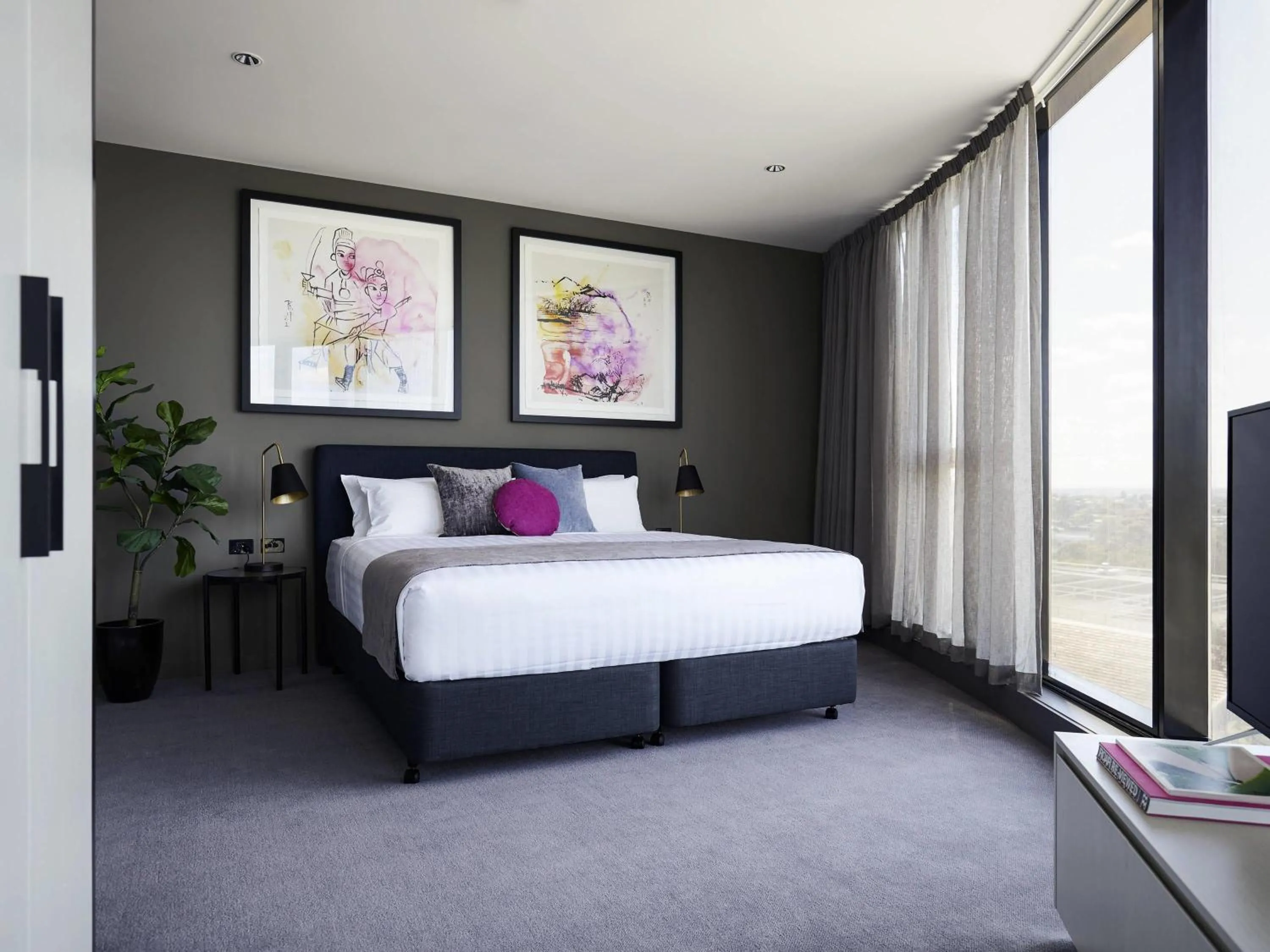 Bedroom, Bed in Art Series - The Chen