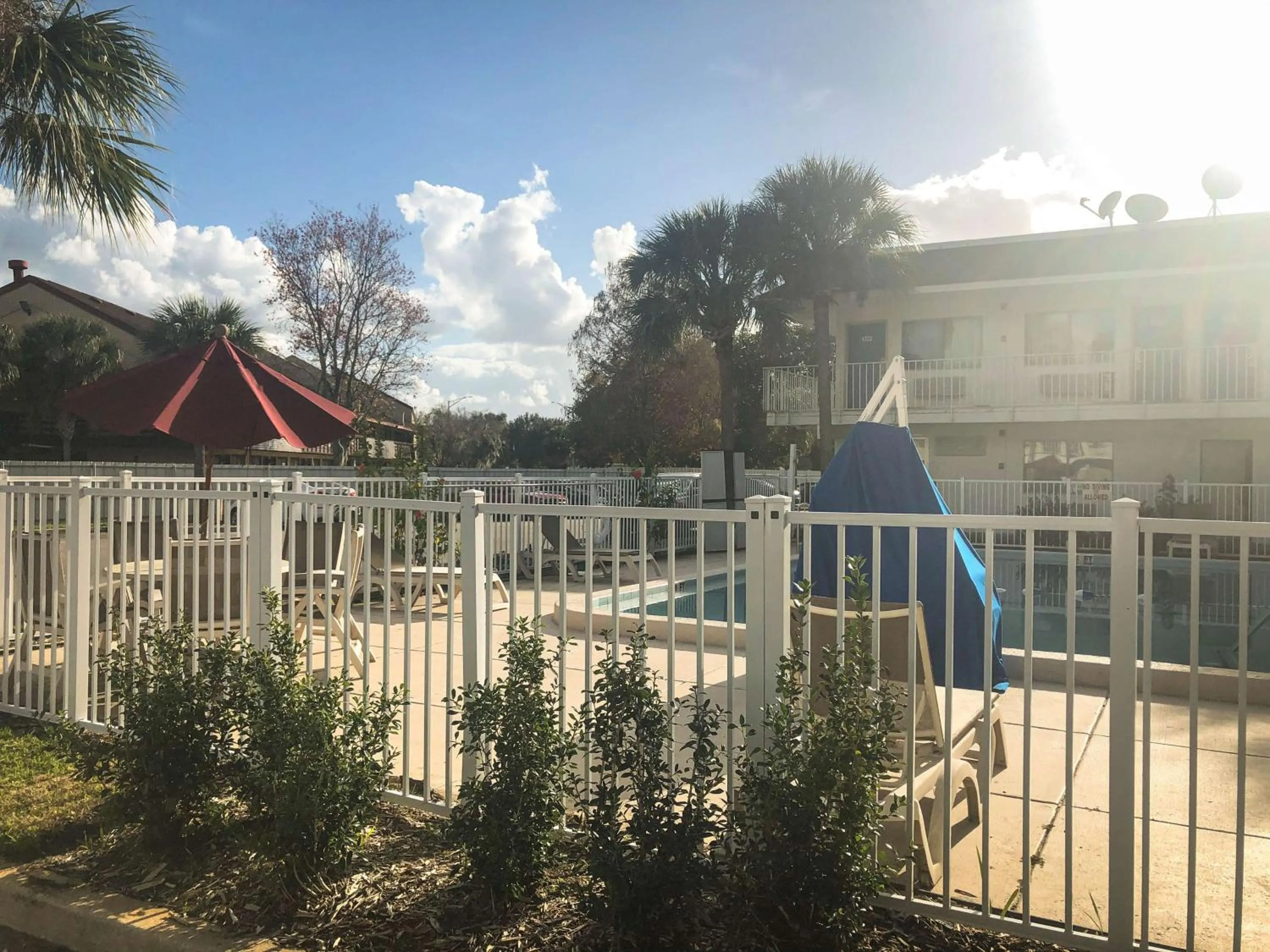 Pool view in Motel 6-Jacksonville, FL - Orange Park