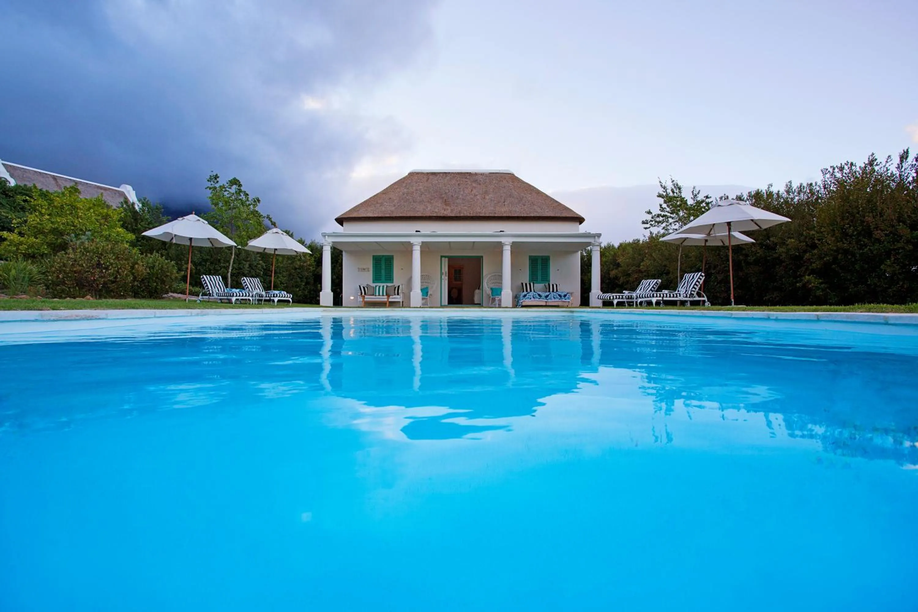 Swimming pool in La Cotte House