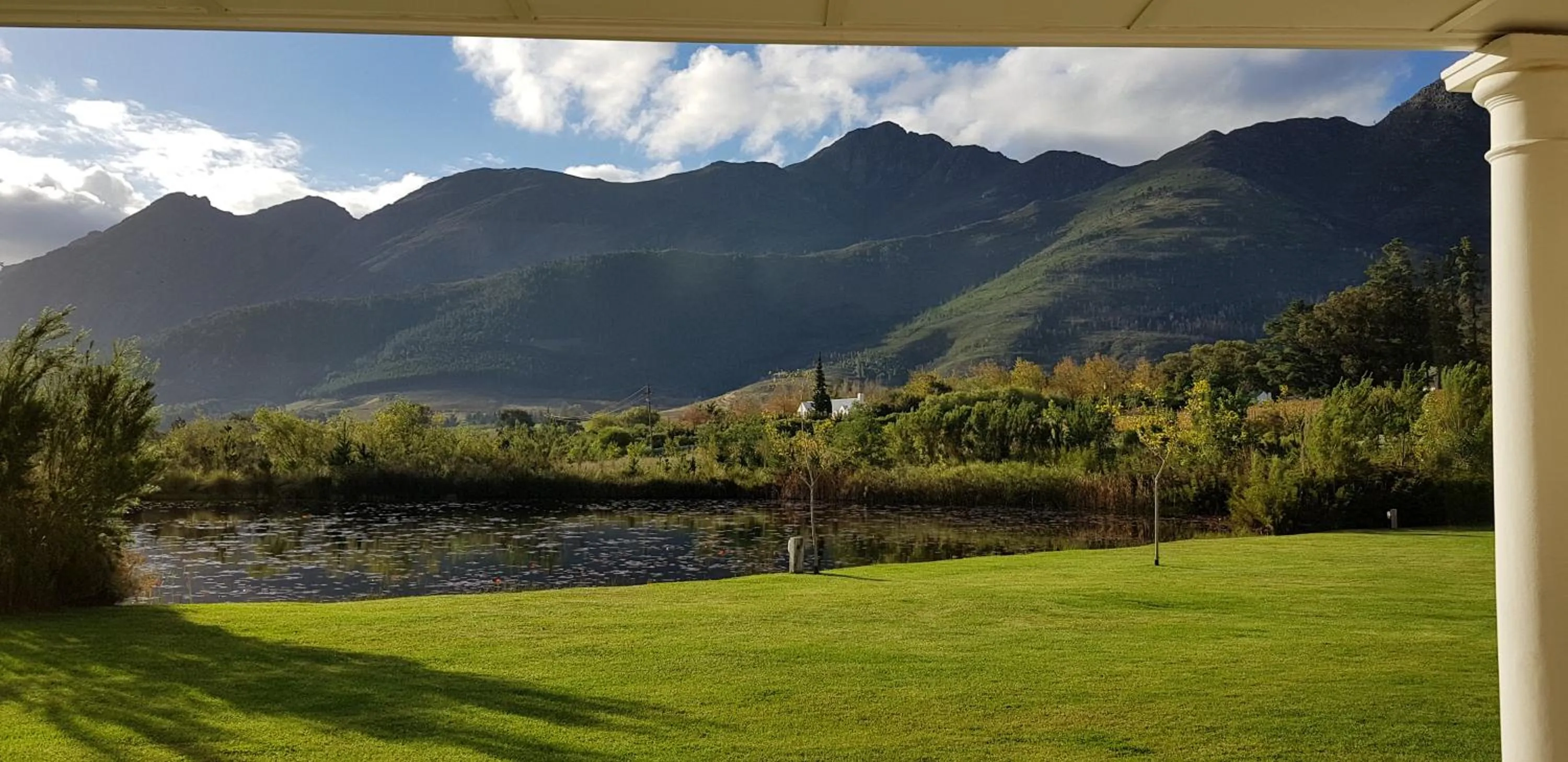 Natural landscape in La Cotte House