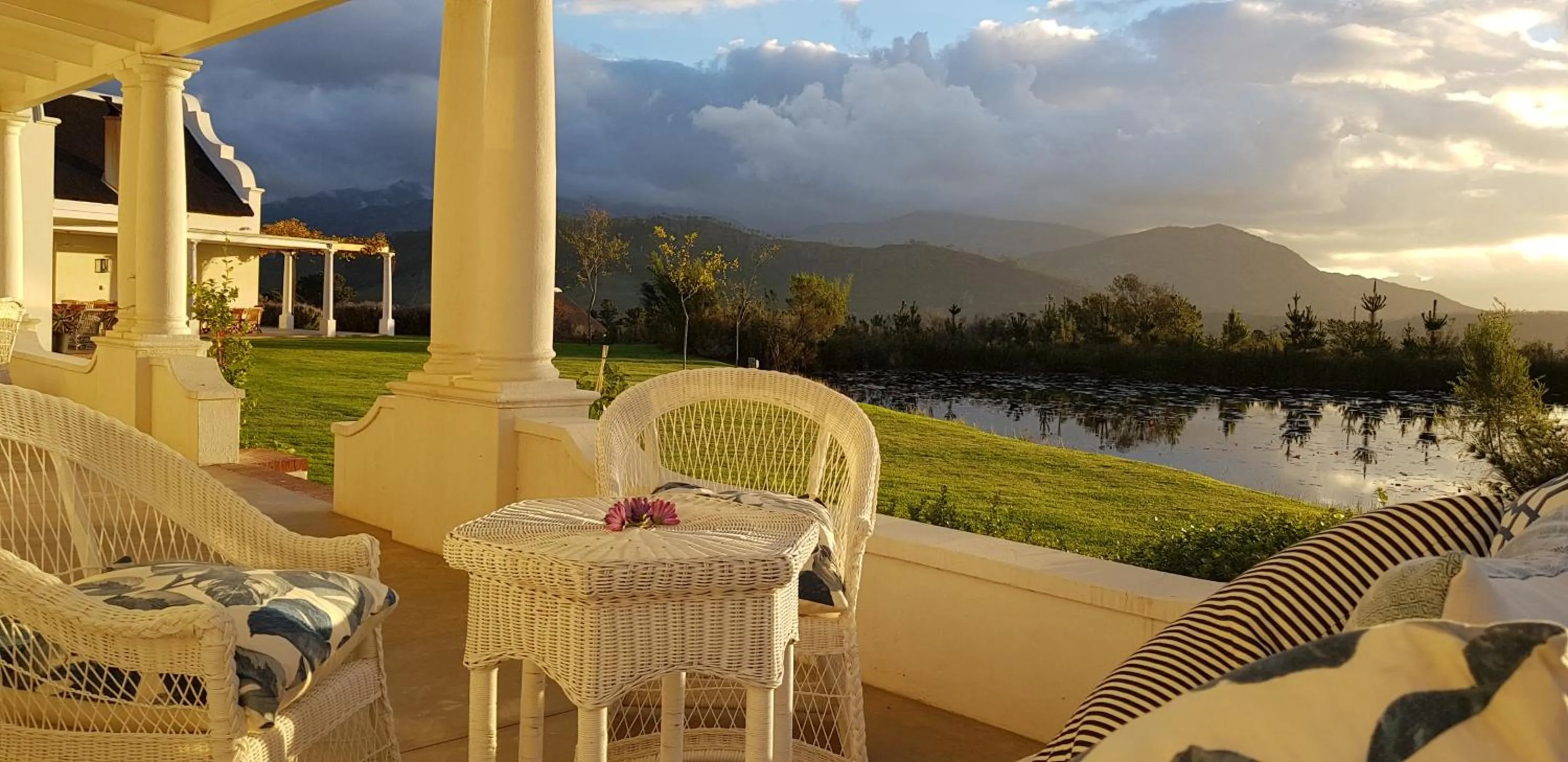 Patio in La Cotte House