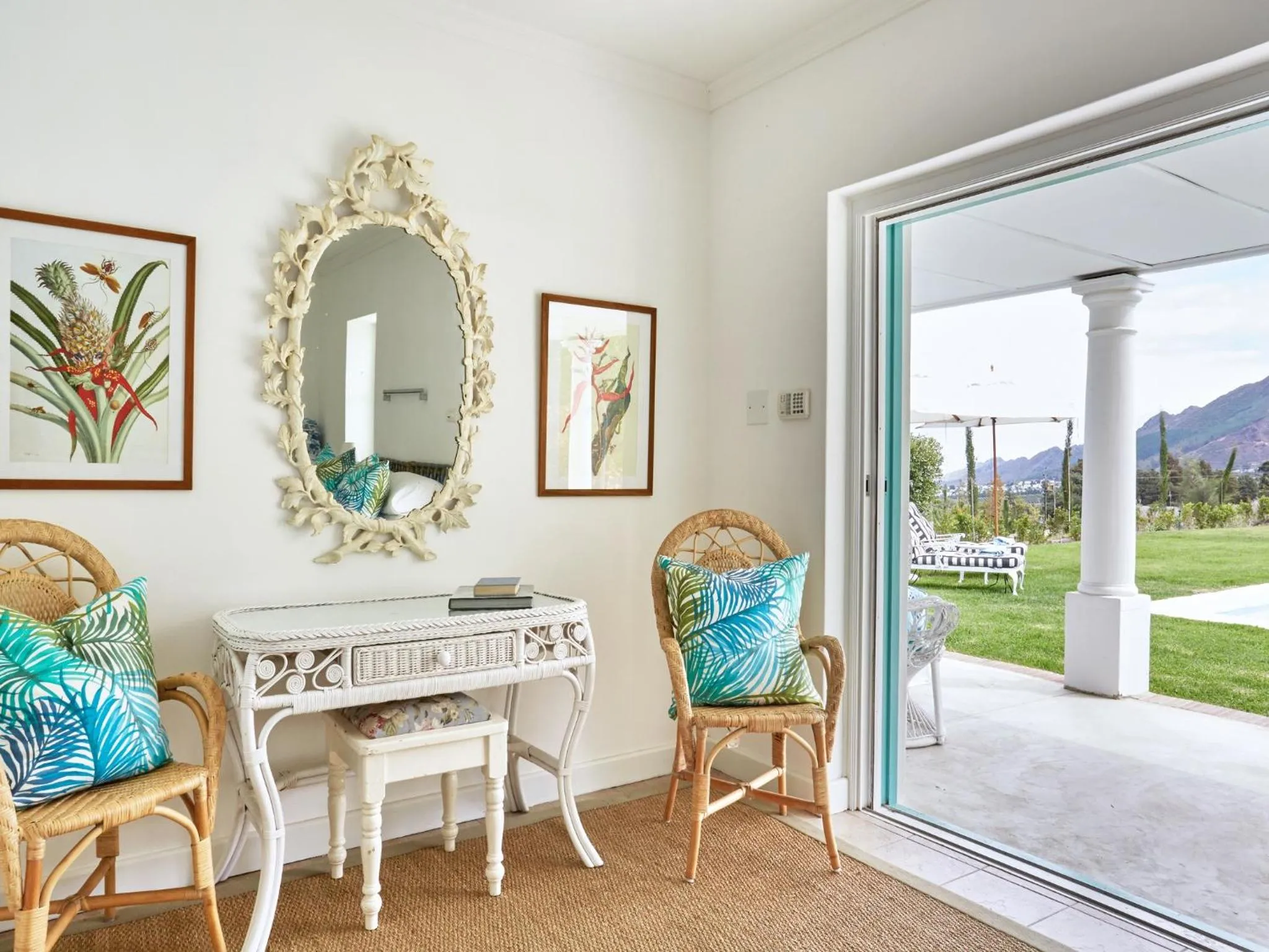 Decorative detail in La Cotte House