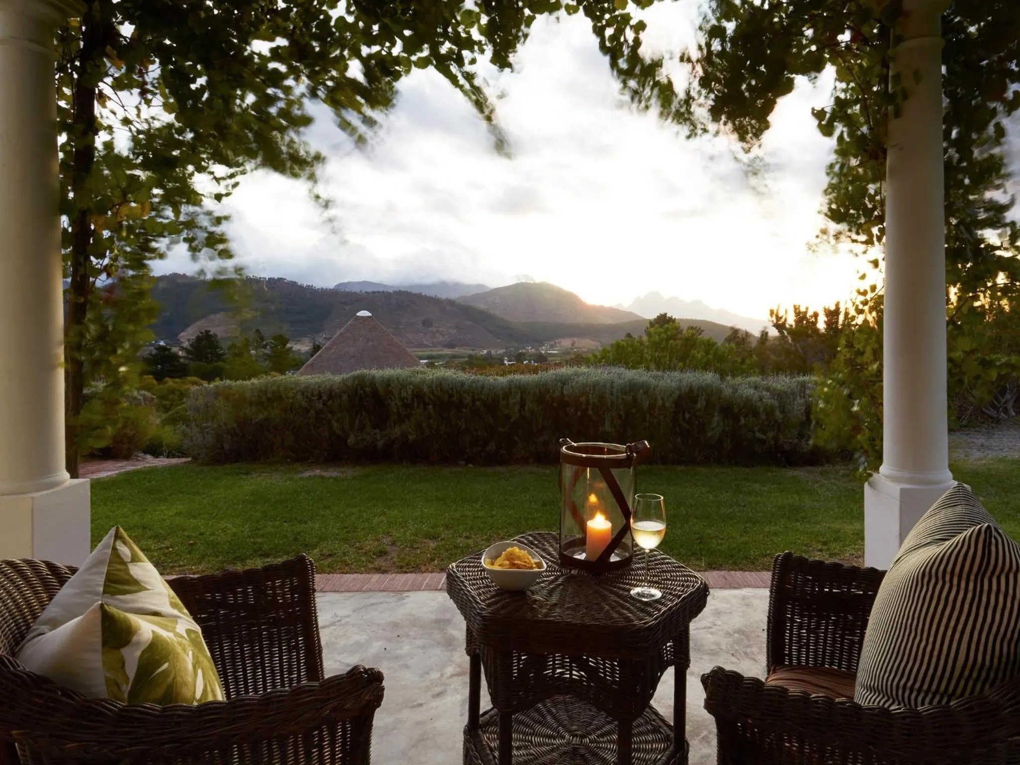 Patio in La Cotte House