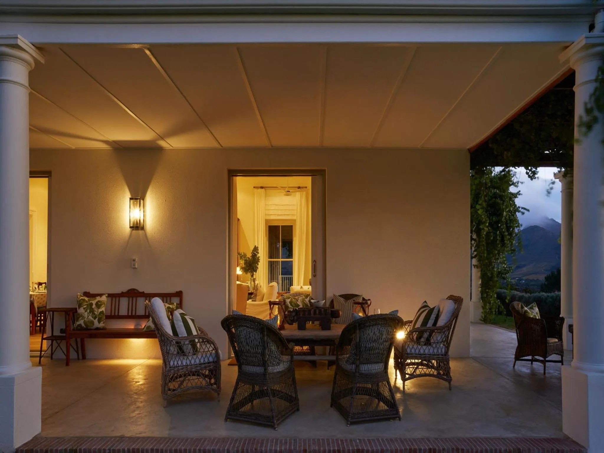 Patio in La Cotte House