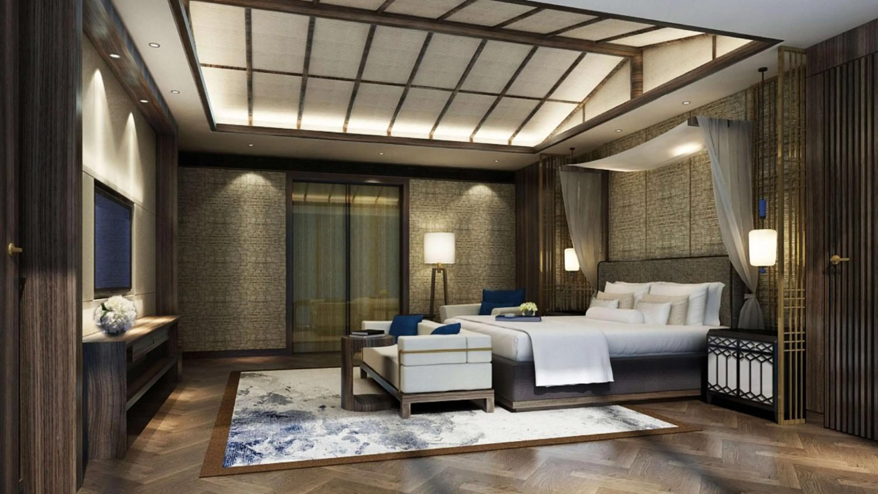 Bedroom, Bed in Hilton Huizhou Longmen Resort