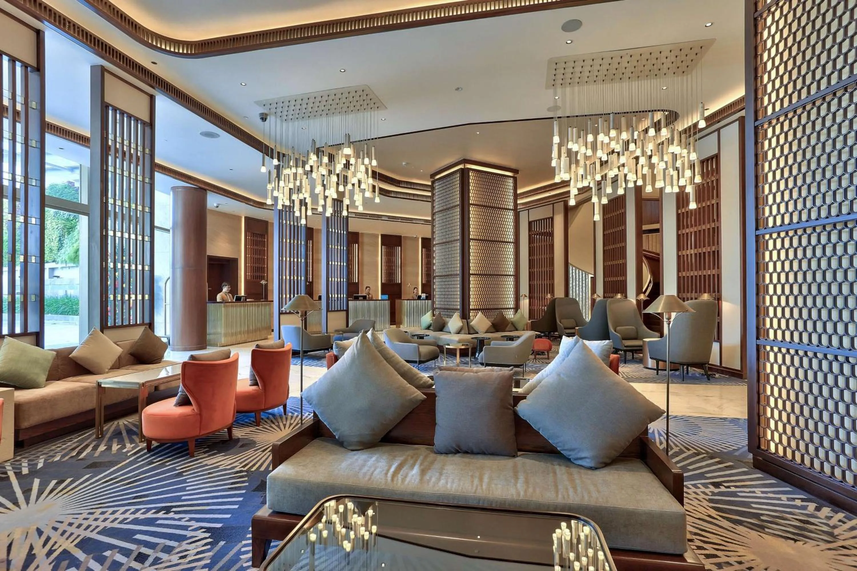 Lobby or reception in Hilton Da Nang