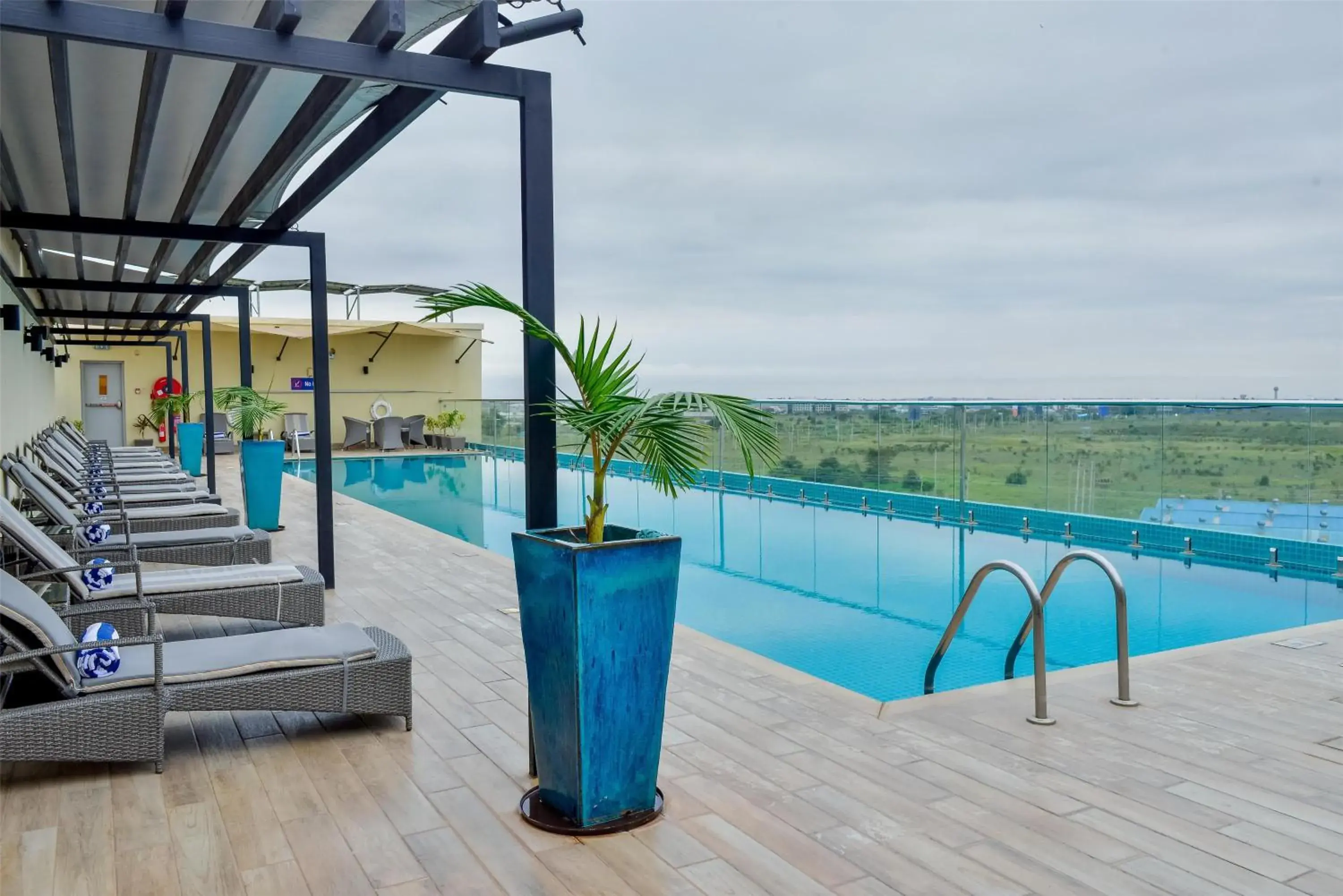 Pool view in Hilton Garden Inn Nairobi Airport Pool view in Hilton Garden Inn Nairobi Airport