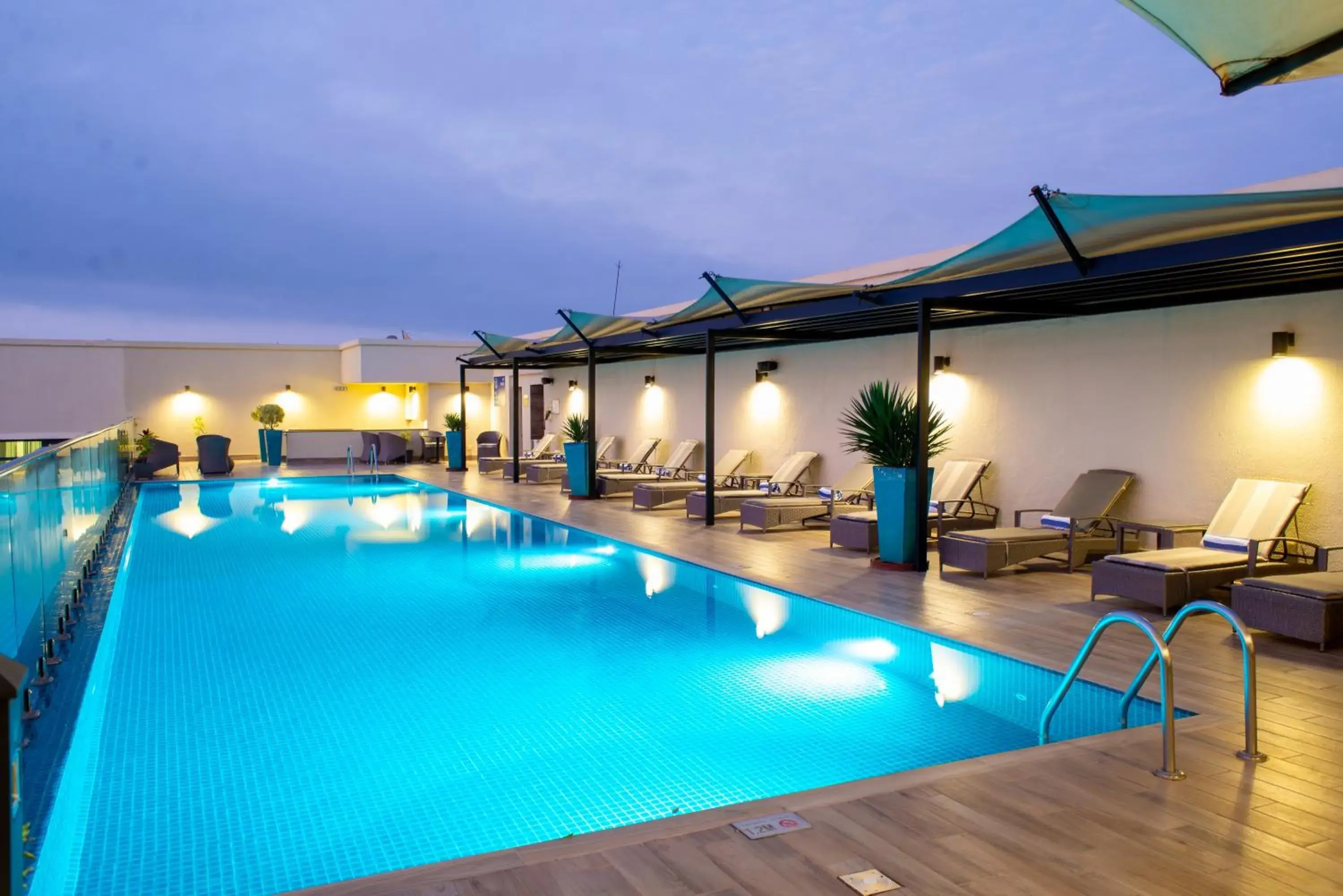 Swimming pool in Hilton Garden Inn Nairobi Airport Swimming pool in Hilton Garden Inn Nairobi Airport