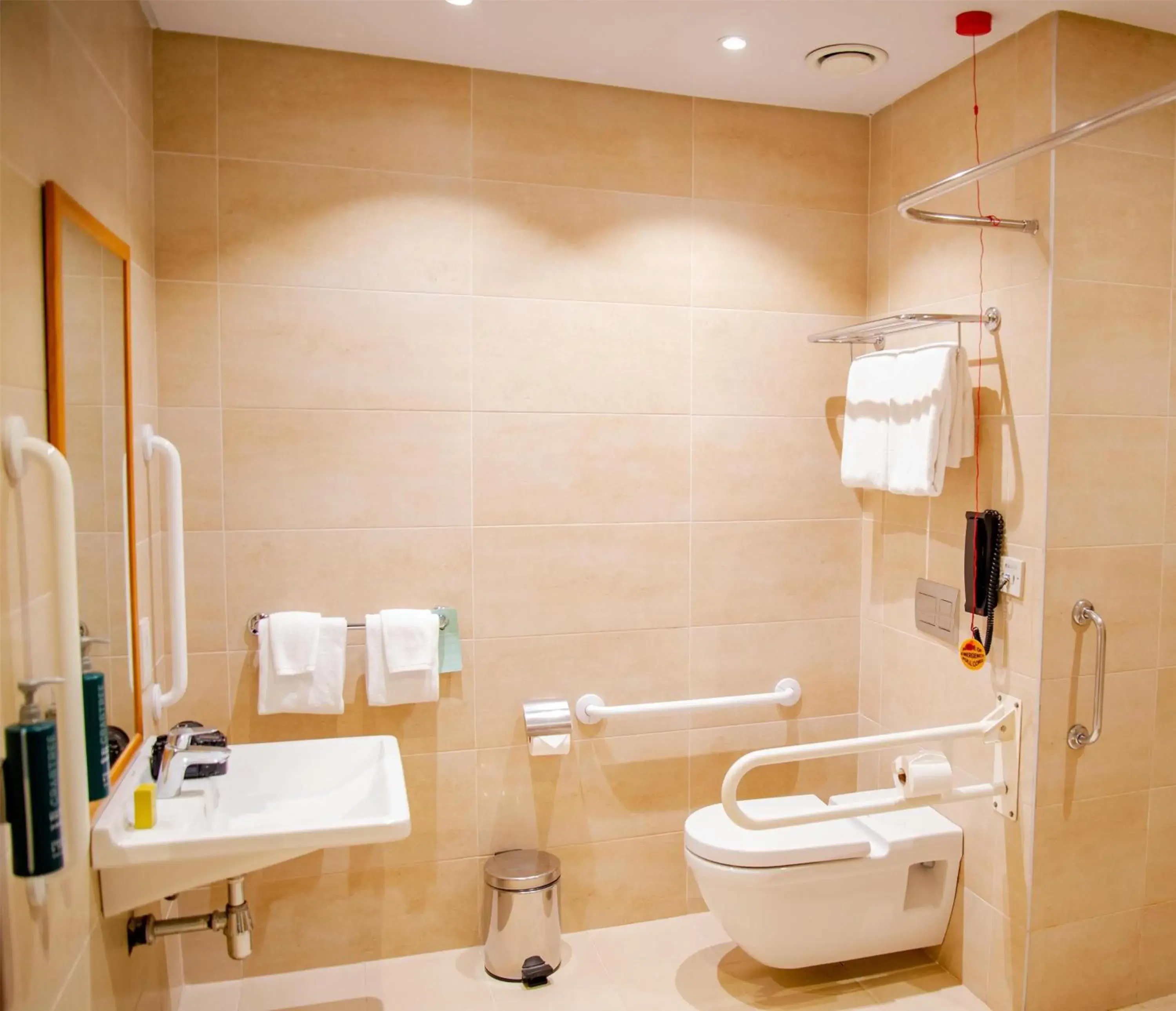 Bathroom in Hilton Garden Inn Nairobi Airport Bathroom in Hilton Garden Inn Nairobi Airport