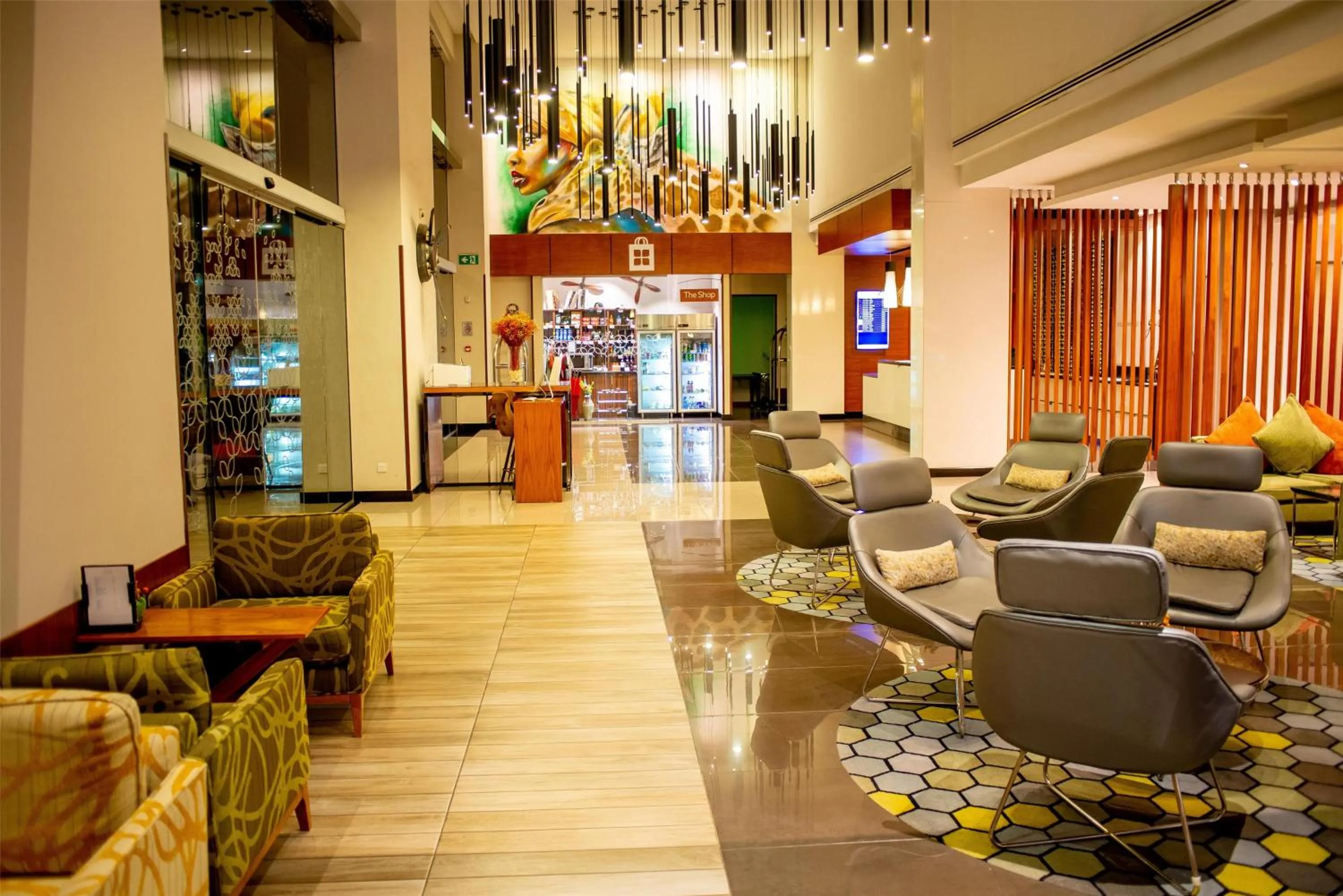 Lobby or reception in Hilton Garden Inn Nairobi Airport