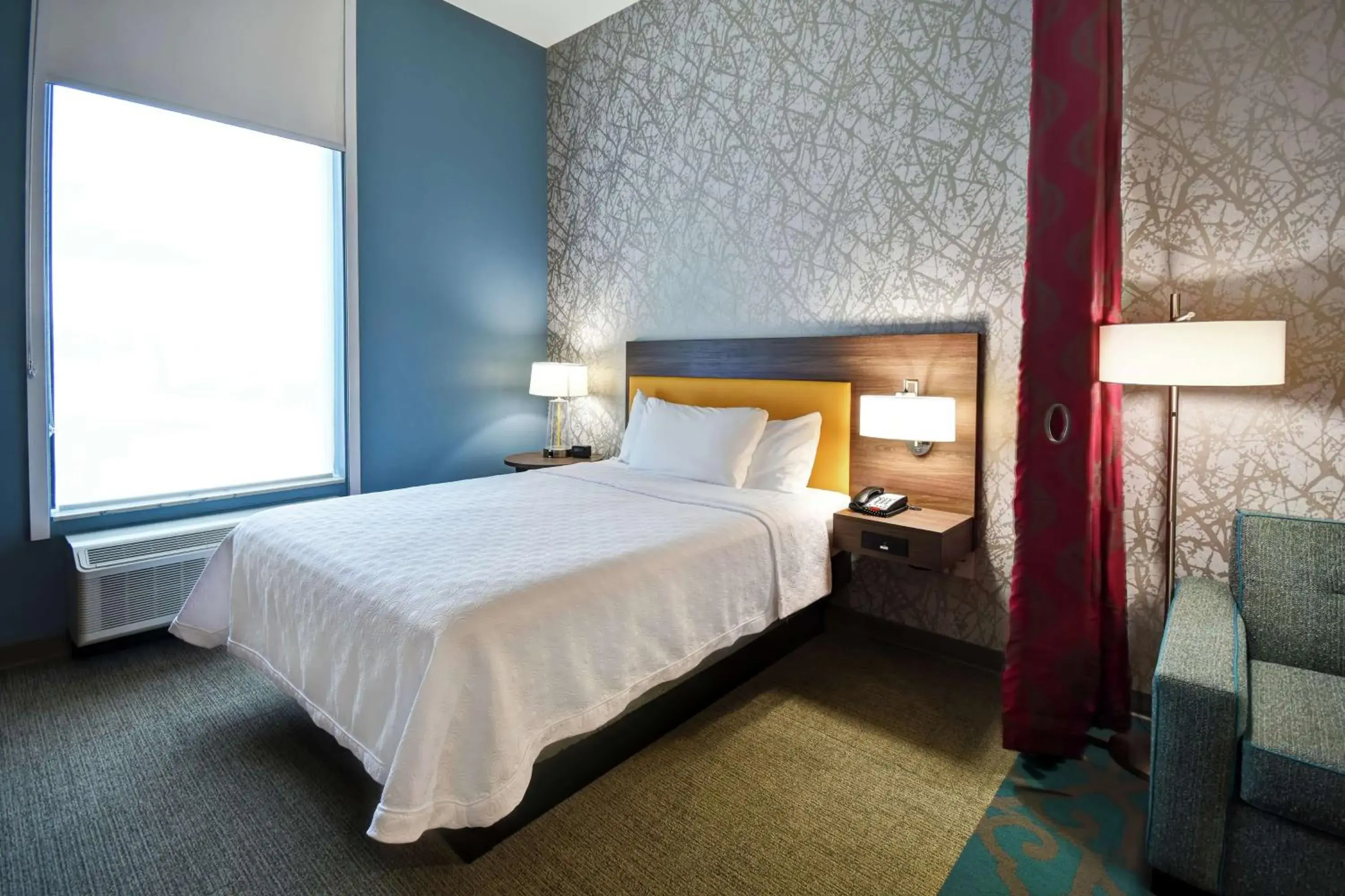 Bed in Home2 Suites By Hilton Oklahoma City Airport Bed in Home2 Suites By Hilton Oklahoma City Airport