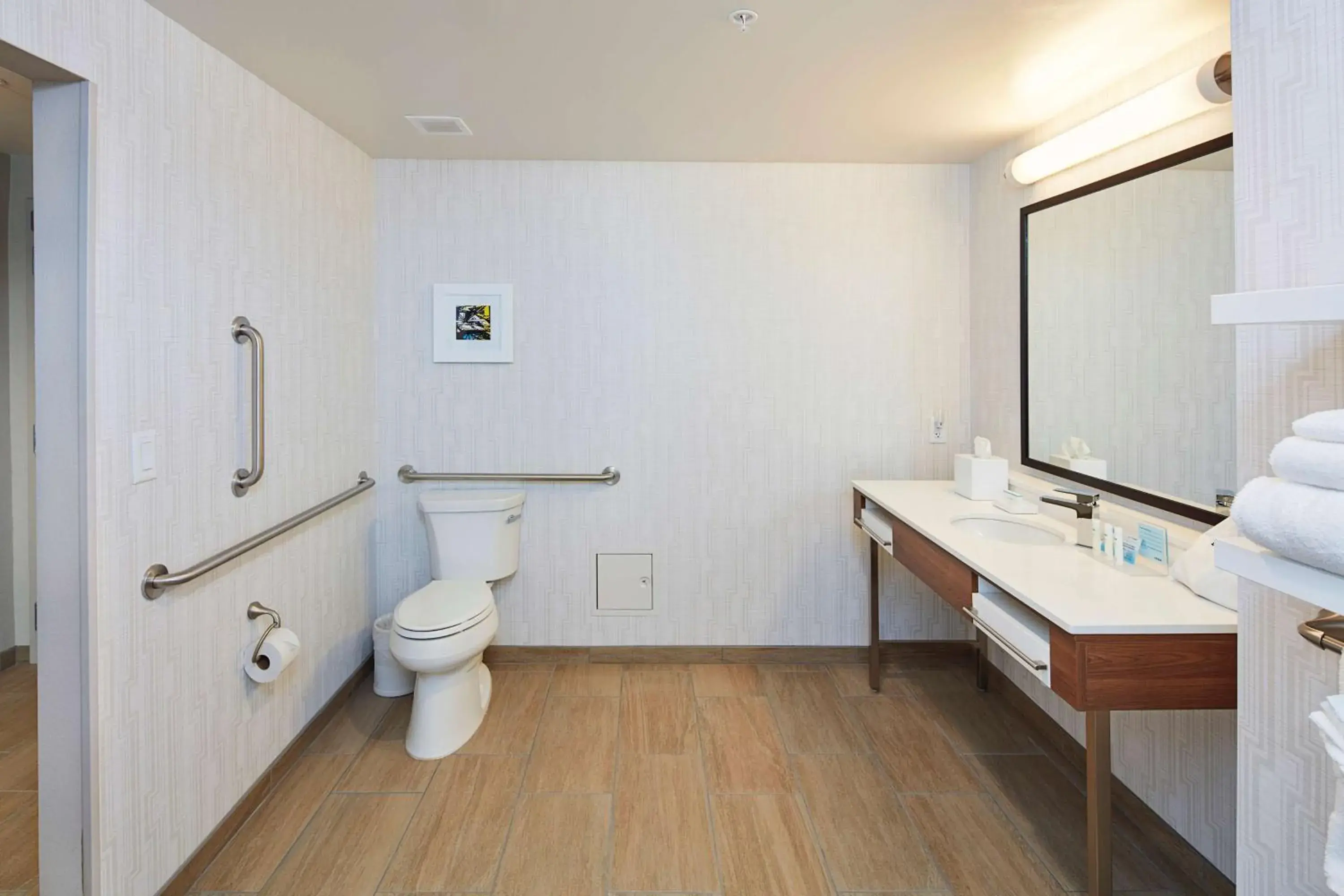 Bathroom in Hampton Inn & Suites Sacramento at CSUS Bathroom in Hampton Inn & Suites Sacramento at CSUS