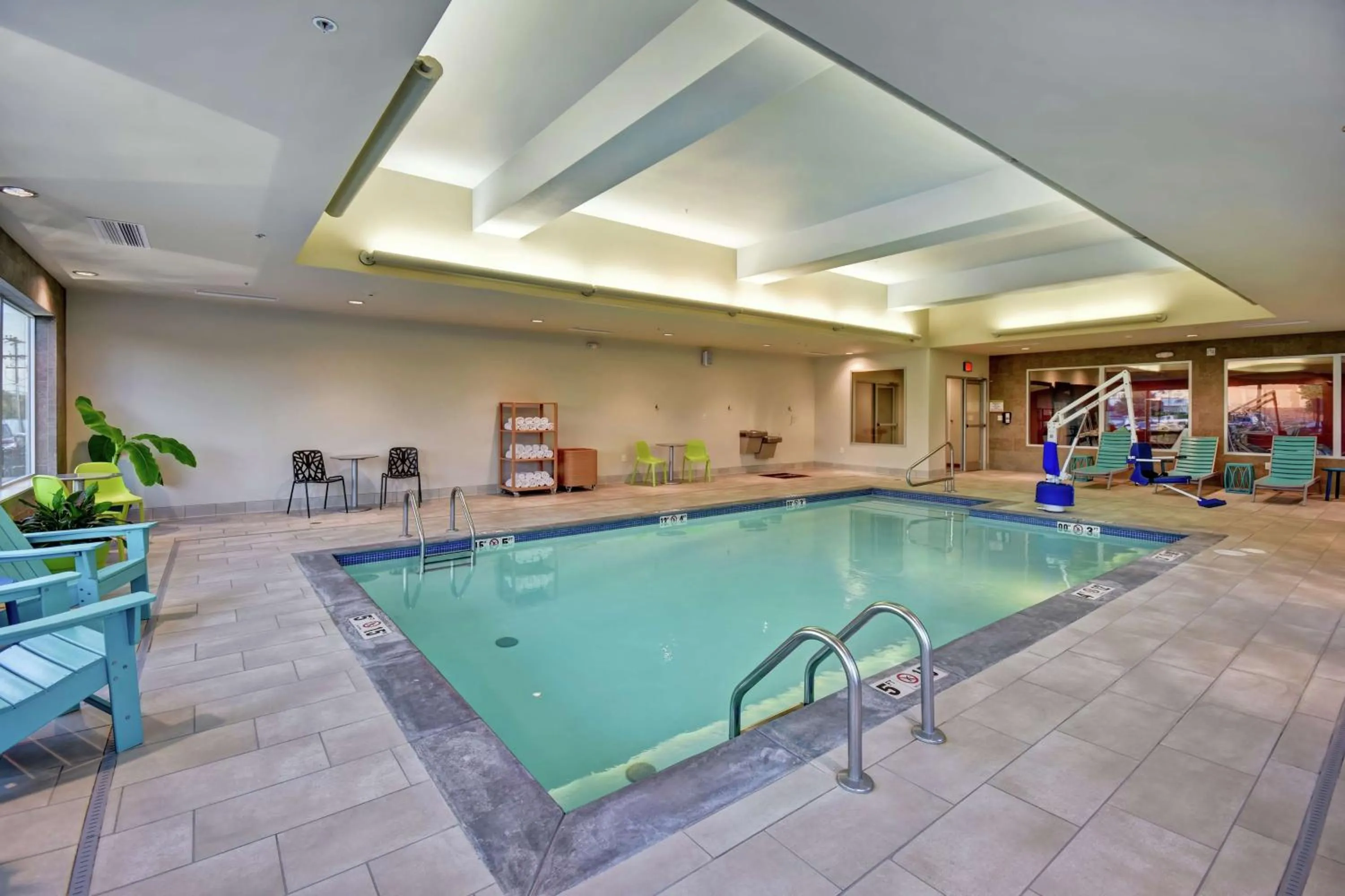 Pool view in Home2 Suites by Hilton Springfield North