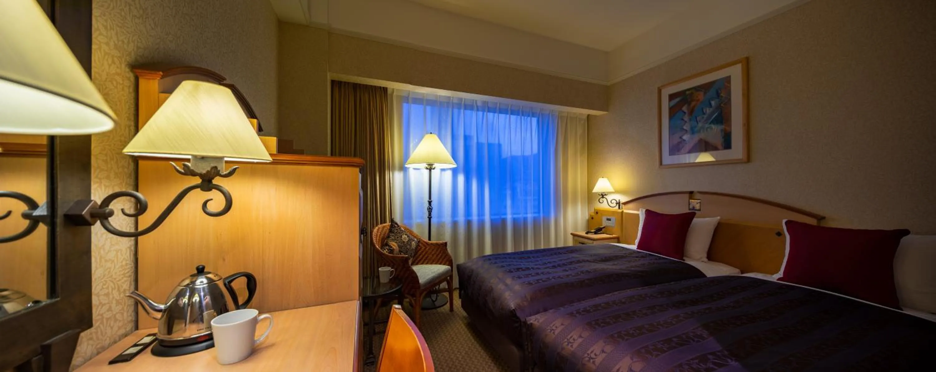 Photo of the whole room, Bed in Hotel Resol Sapporo Nakajima Koen