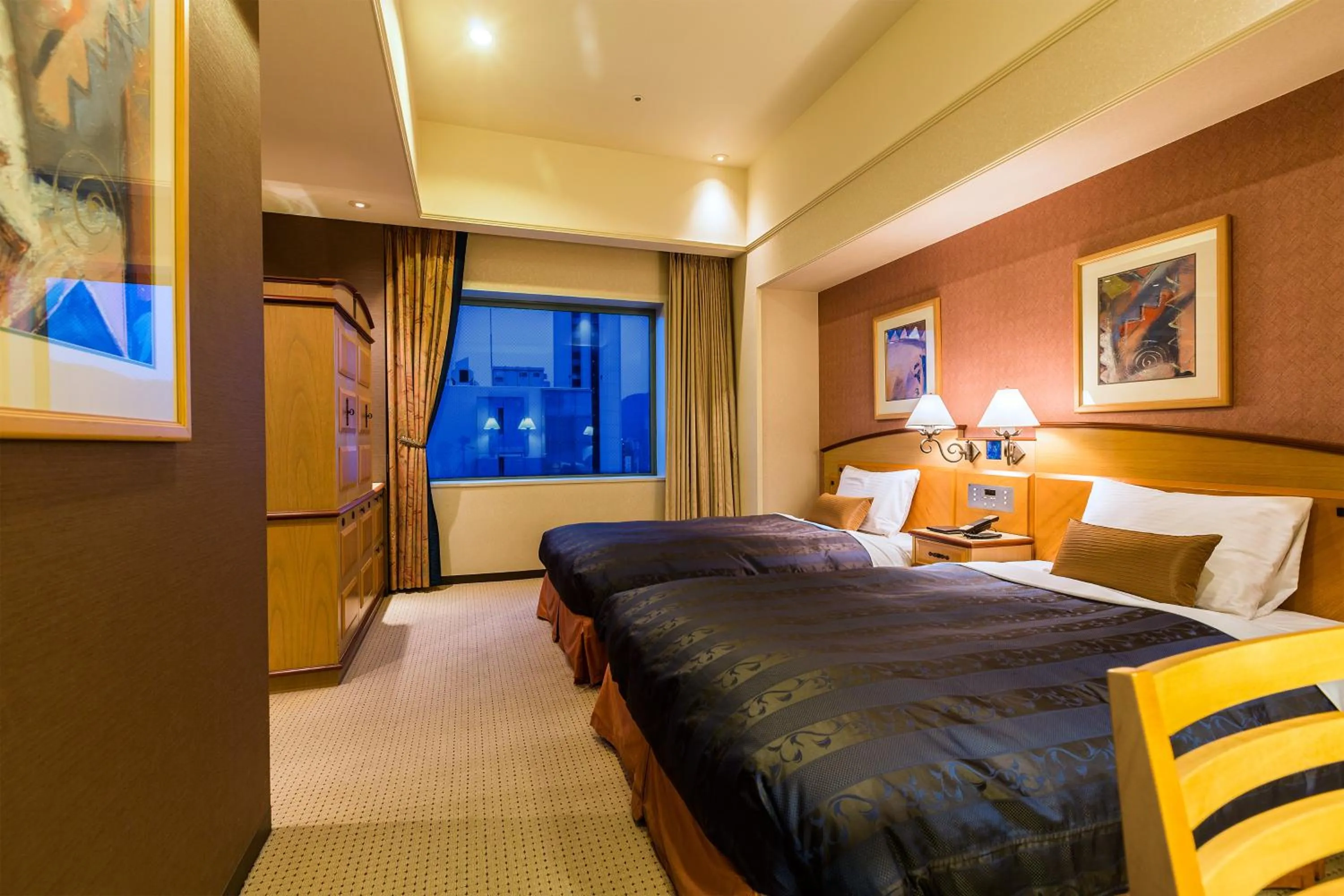 Photo of the whole room, Bed in Hotel Resol Sapporo Nakajima Koen