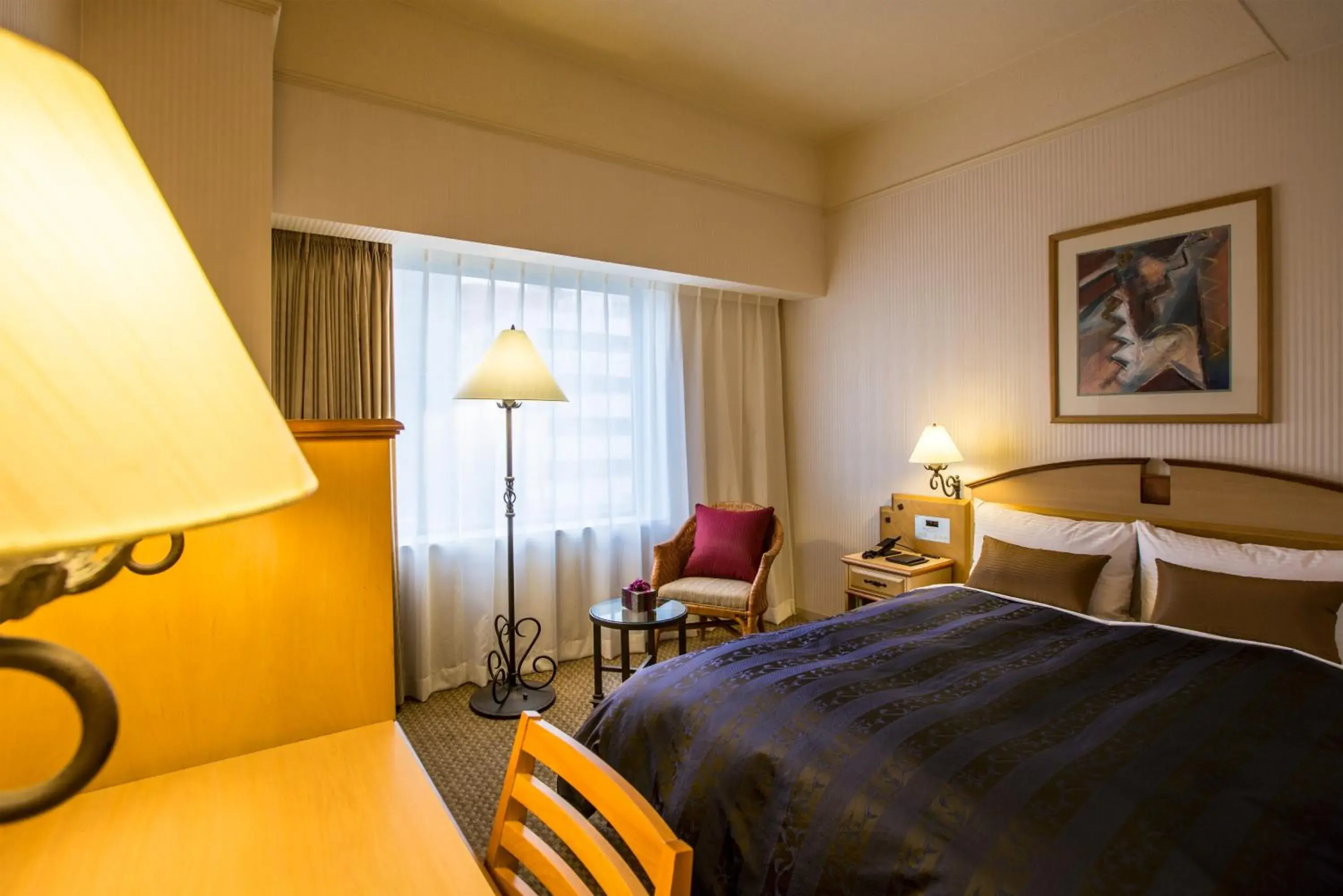 Bed in Hotel Resol Sapporo Nakajima Koen Bed in Hotel Resol Sapporo Nakajima Koen