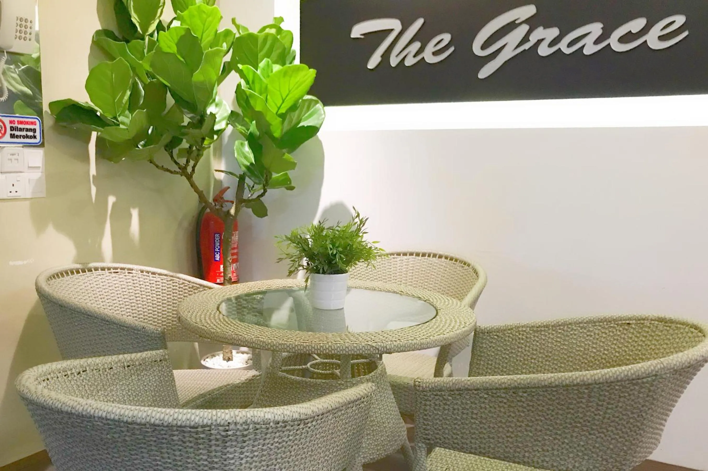 Seating area in The Grace Hotel