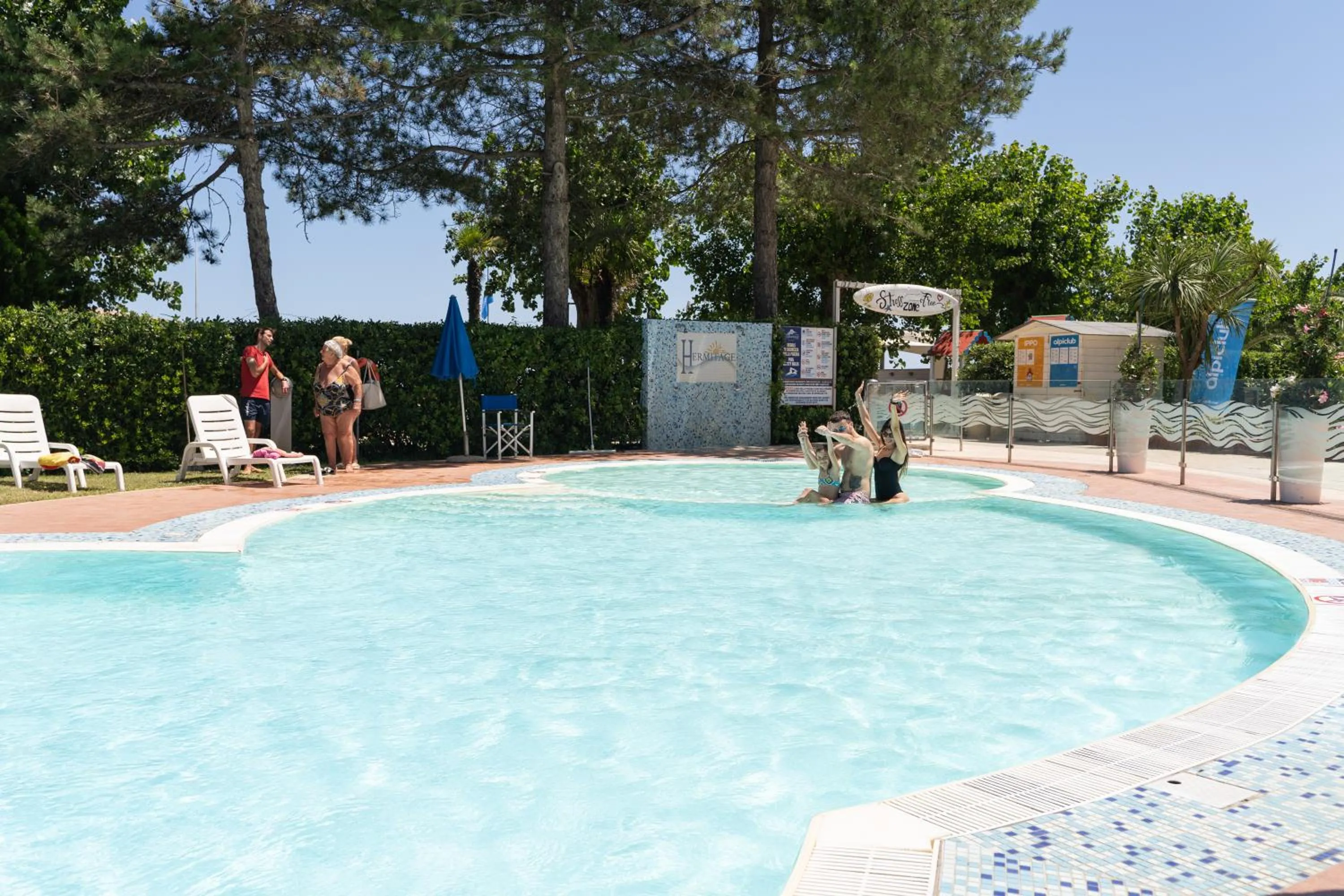 Pool view in Hermitage Hotel