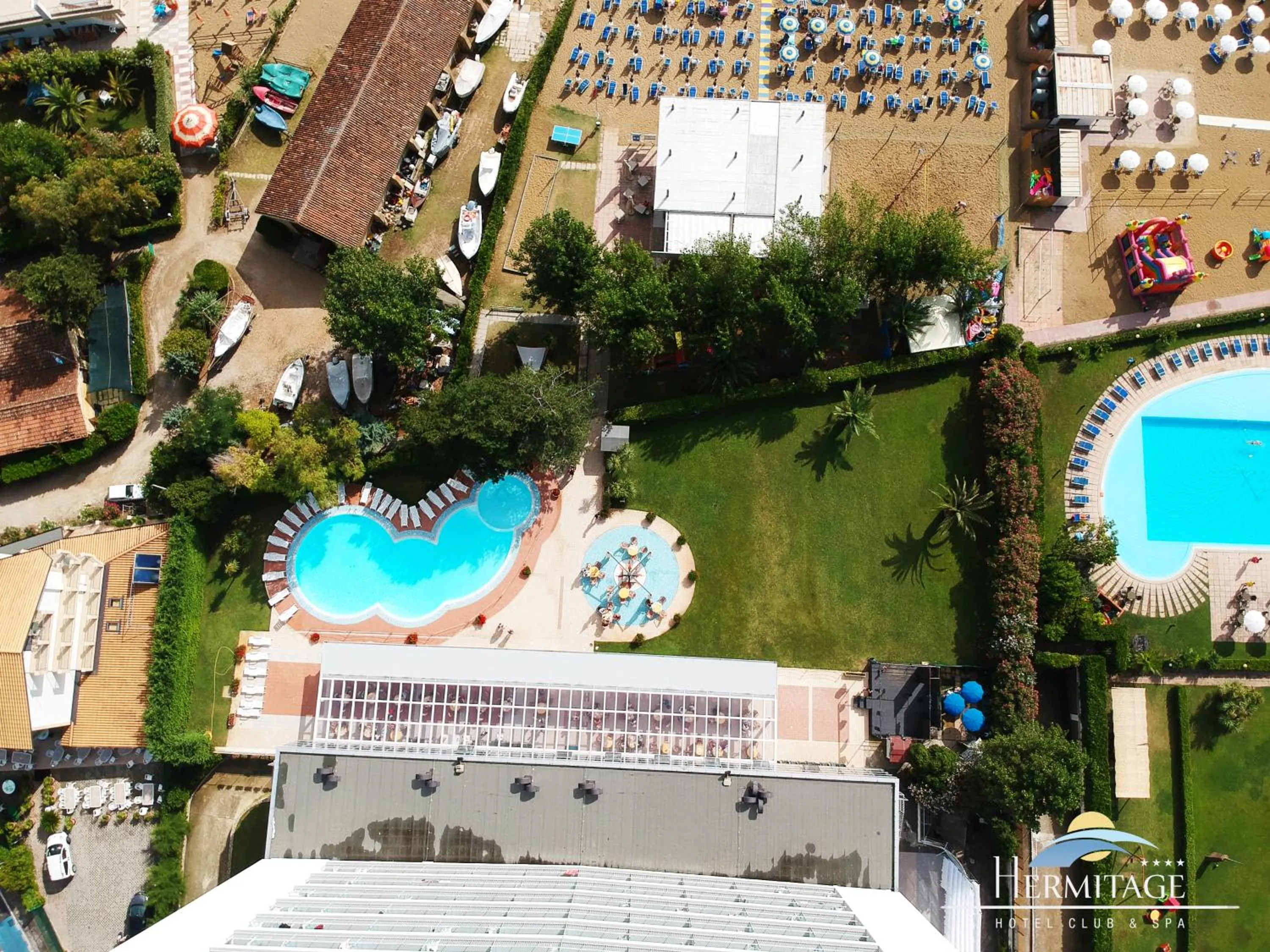 Bird's eye view in Hermitage Hotel