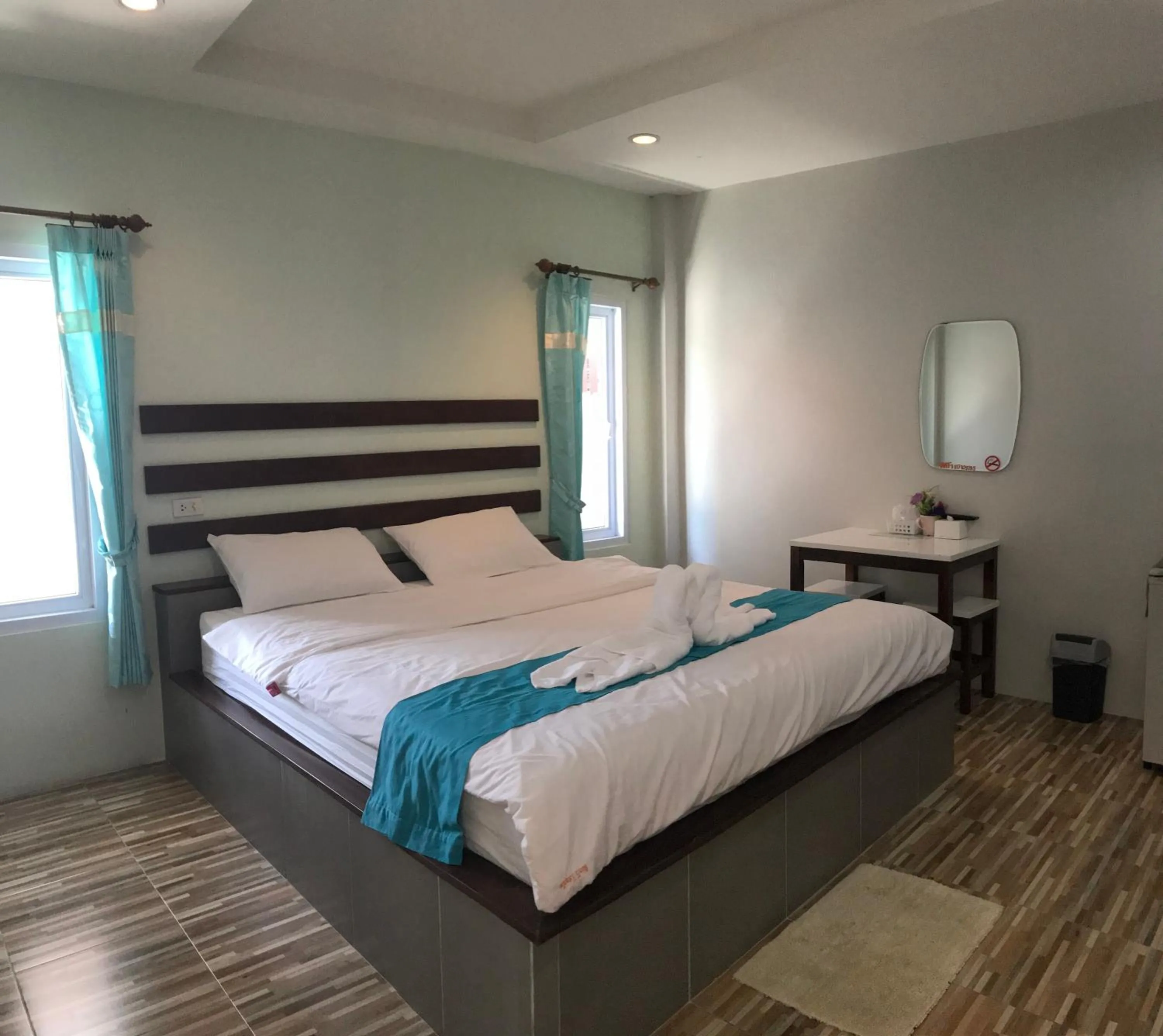 Bed in Janrawee Resort