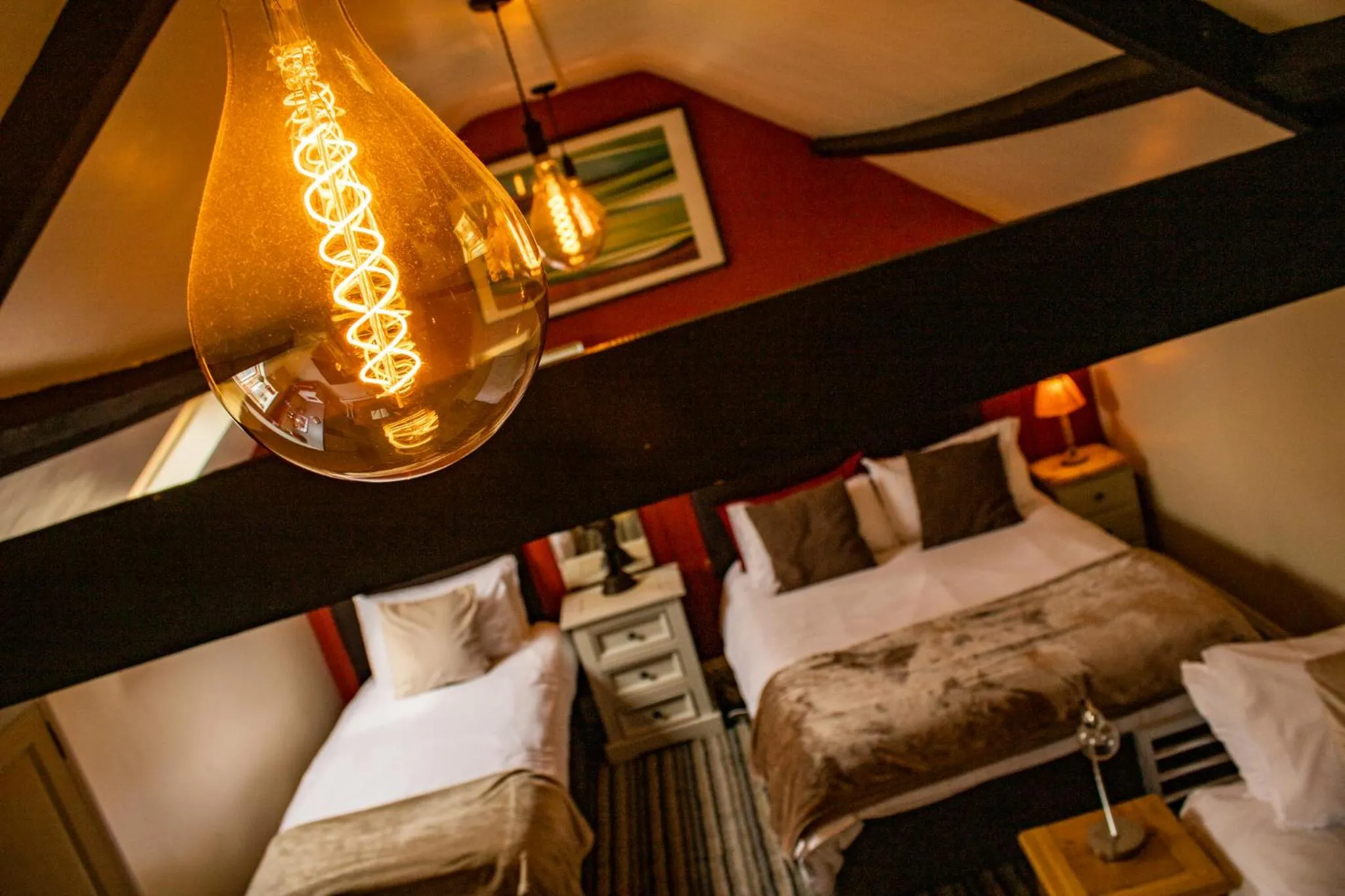 Bed in The Dolphin Hotel