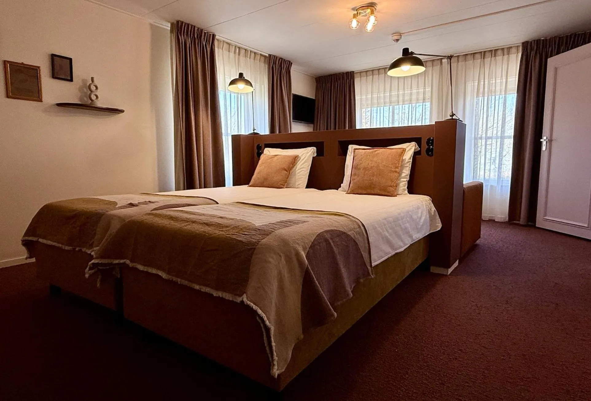 Bed in Hotel Restaurant Ruimzicht