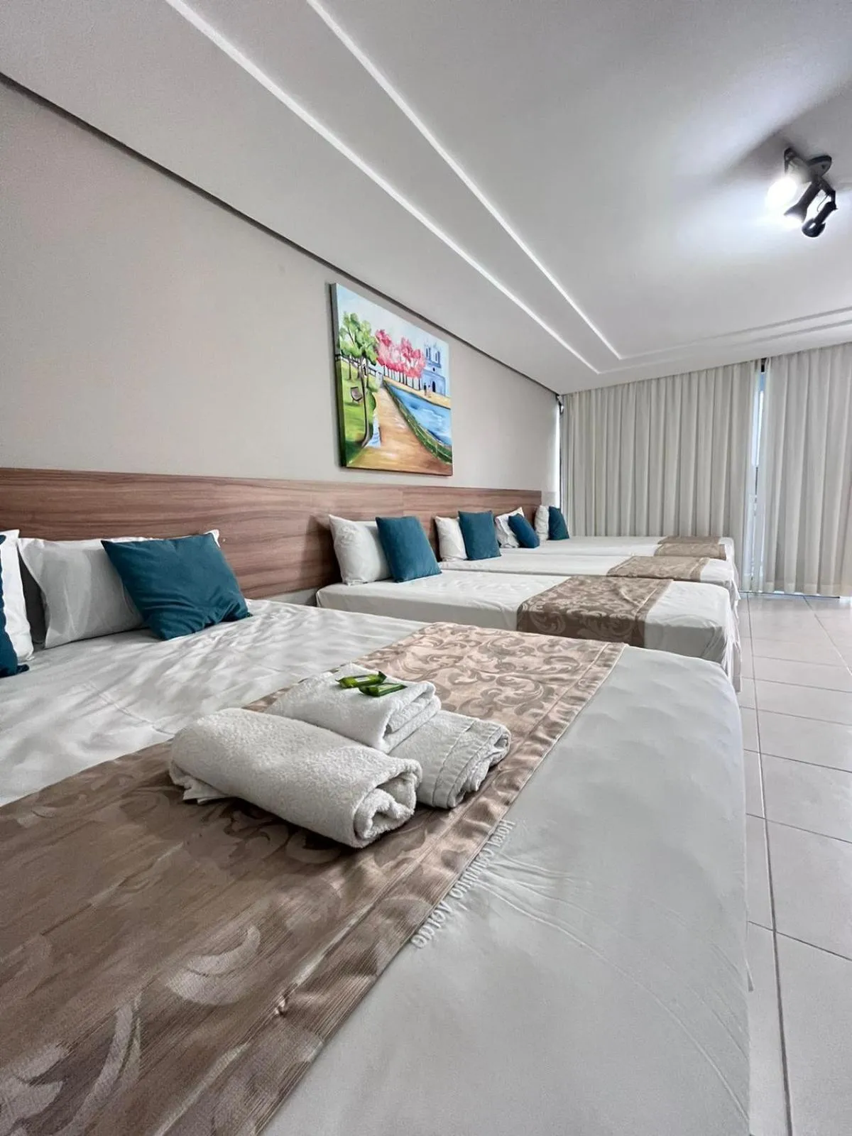 Bed in Hotel Cantinho Verde
