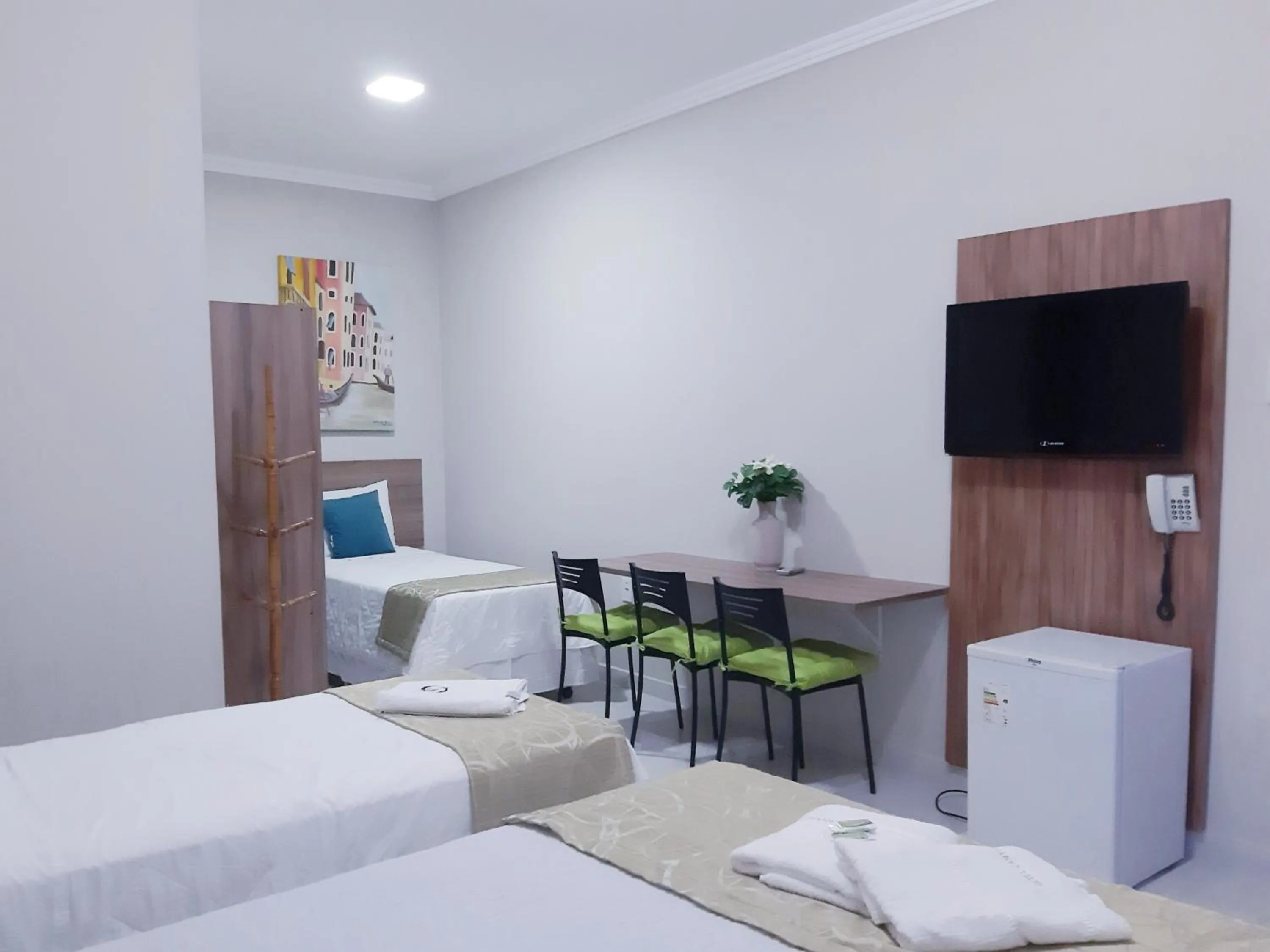 Bed in Hotel Cantinho Verde