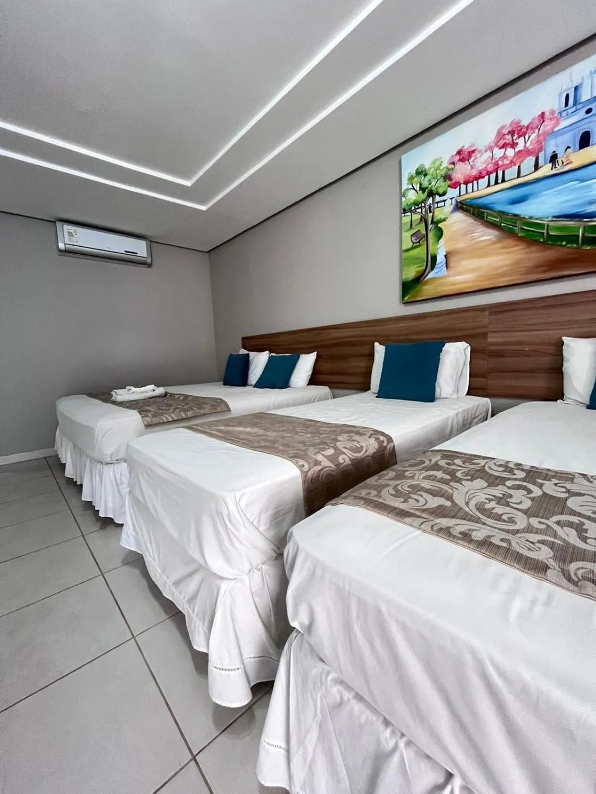 Bed in Hotel Cantinho Verde